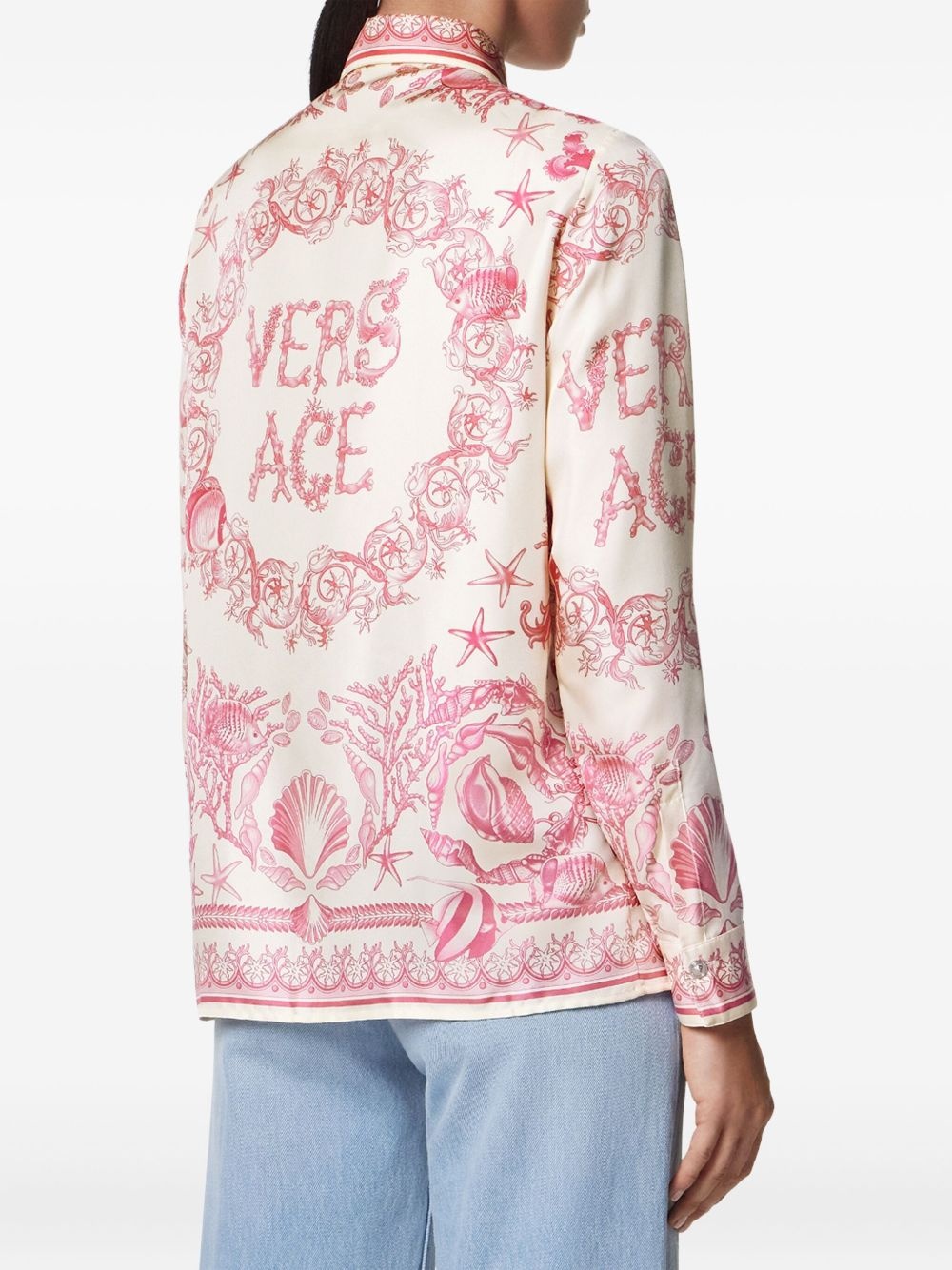 Underwater Barocco-print shirt - 4