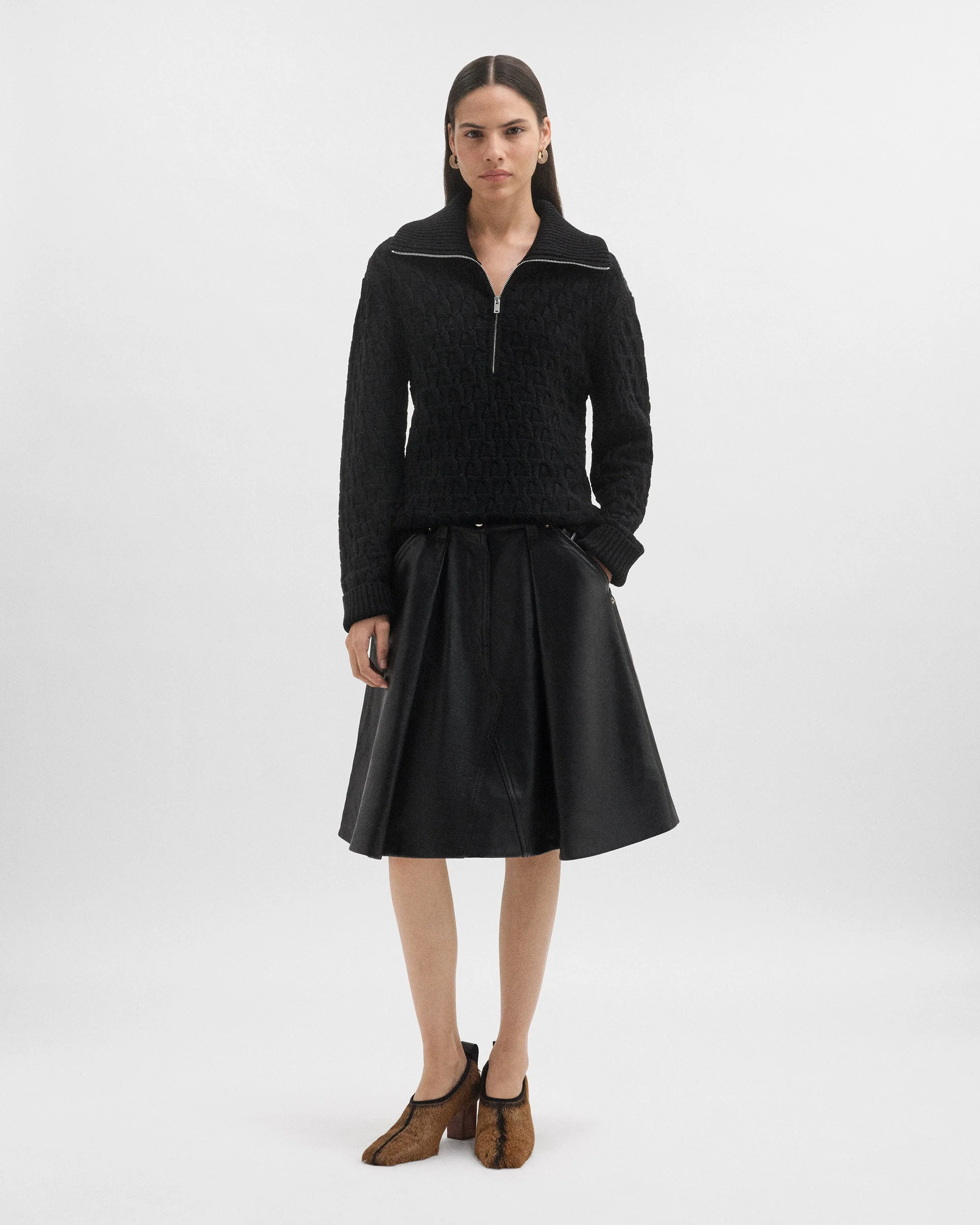 Construct Leather Skirt - 1