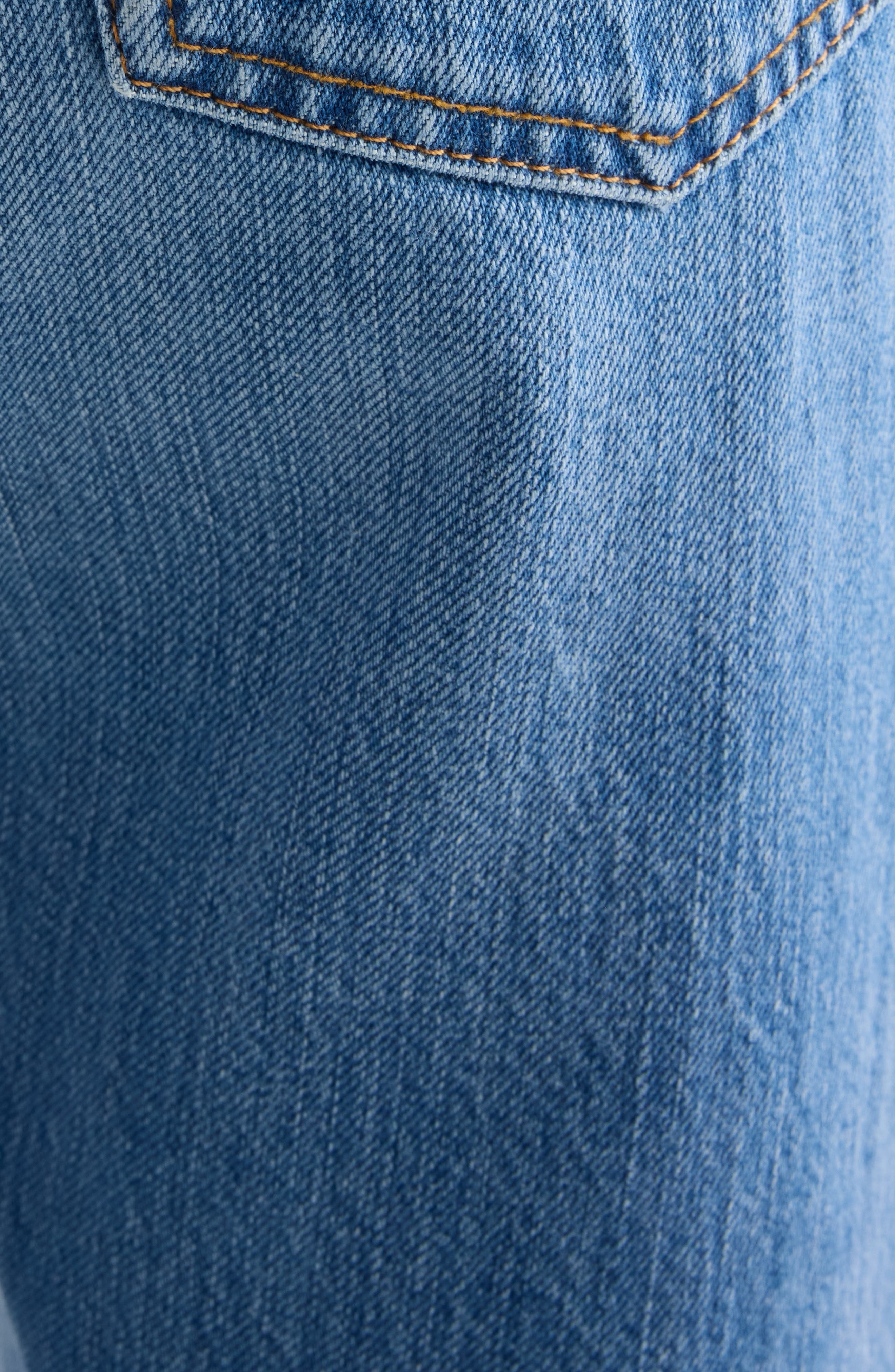 Givenchy Silk Straight Leg Jeans in Medium Blue at Nordstrom - 6