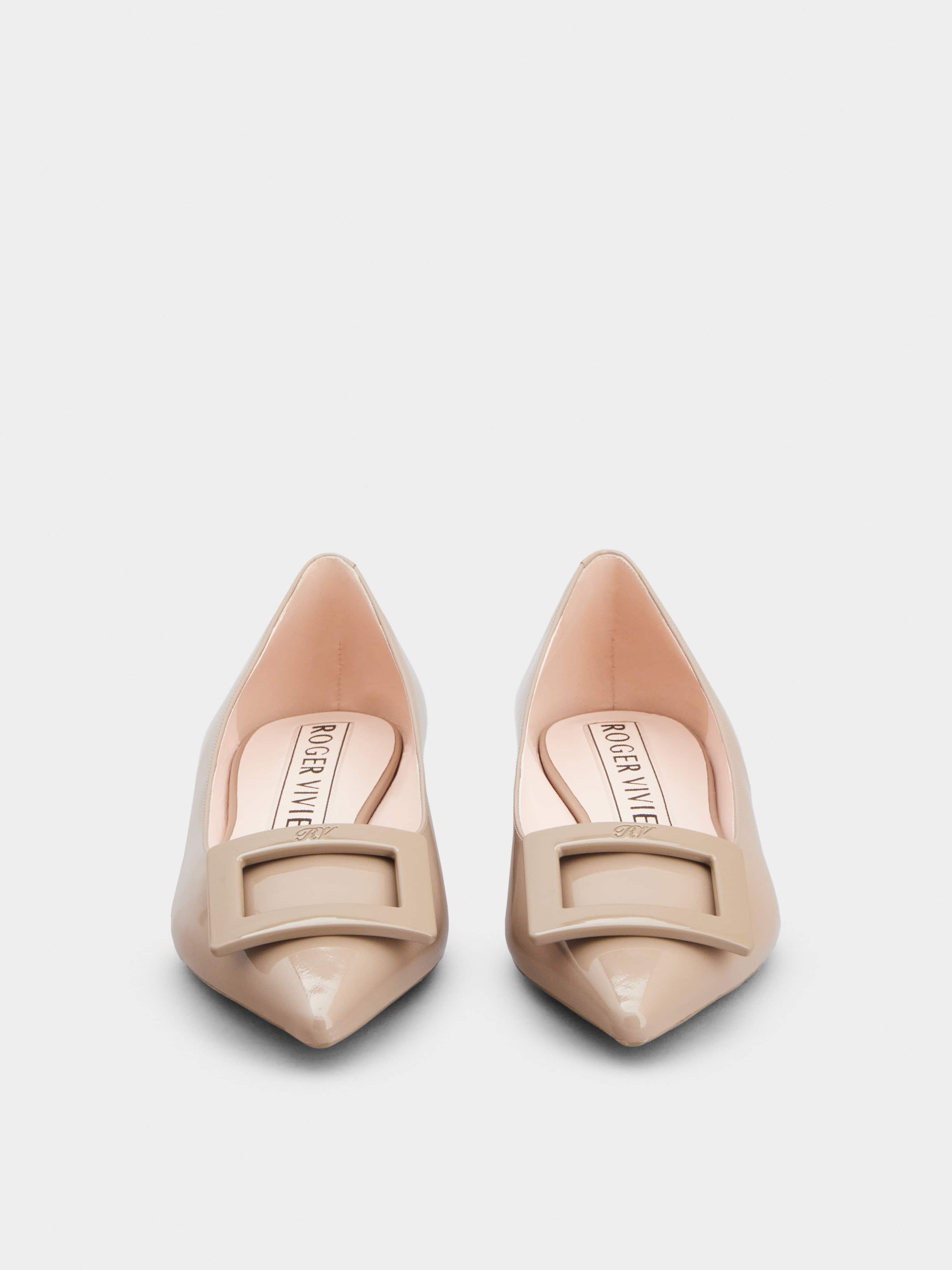 Gommettine Lacquered Buckle Ballerinas in Patent Leather - 7