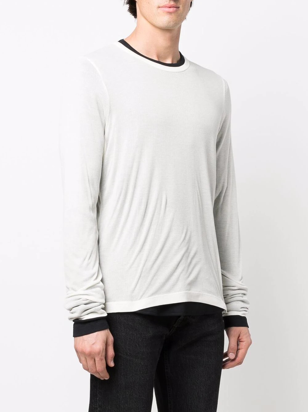 layered long-sleeve T-shirt - 3