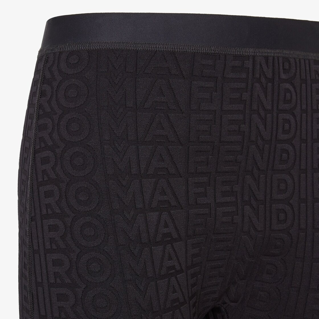 Tight-fitting leggings made of black fabric. The Fendi Roma logo is reinterpreted by Marc Jacobs in  - 3