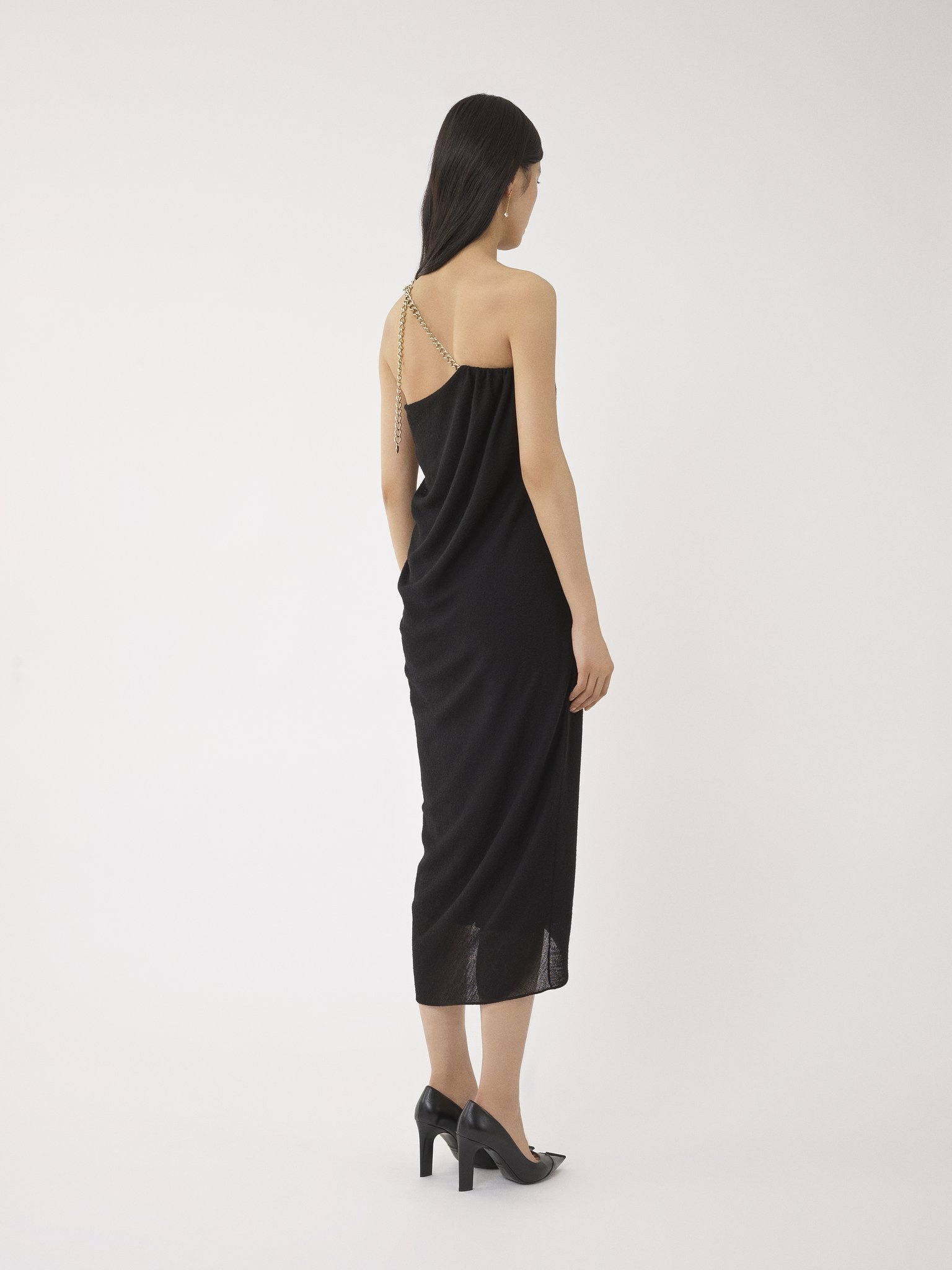 ONE-SHOULDER MIDI DRESS - 5