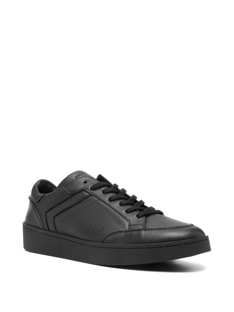 Canali lace-up leather sneakers outlook