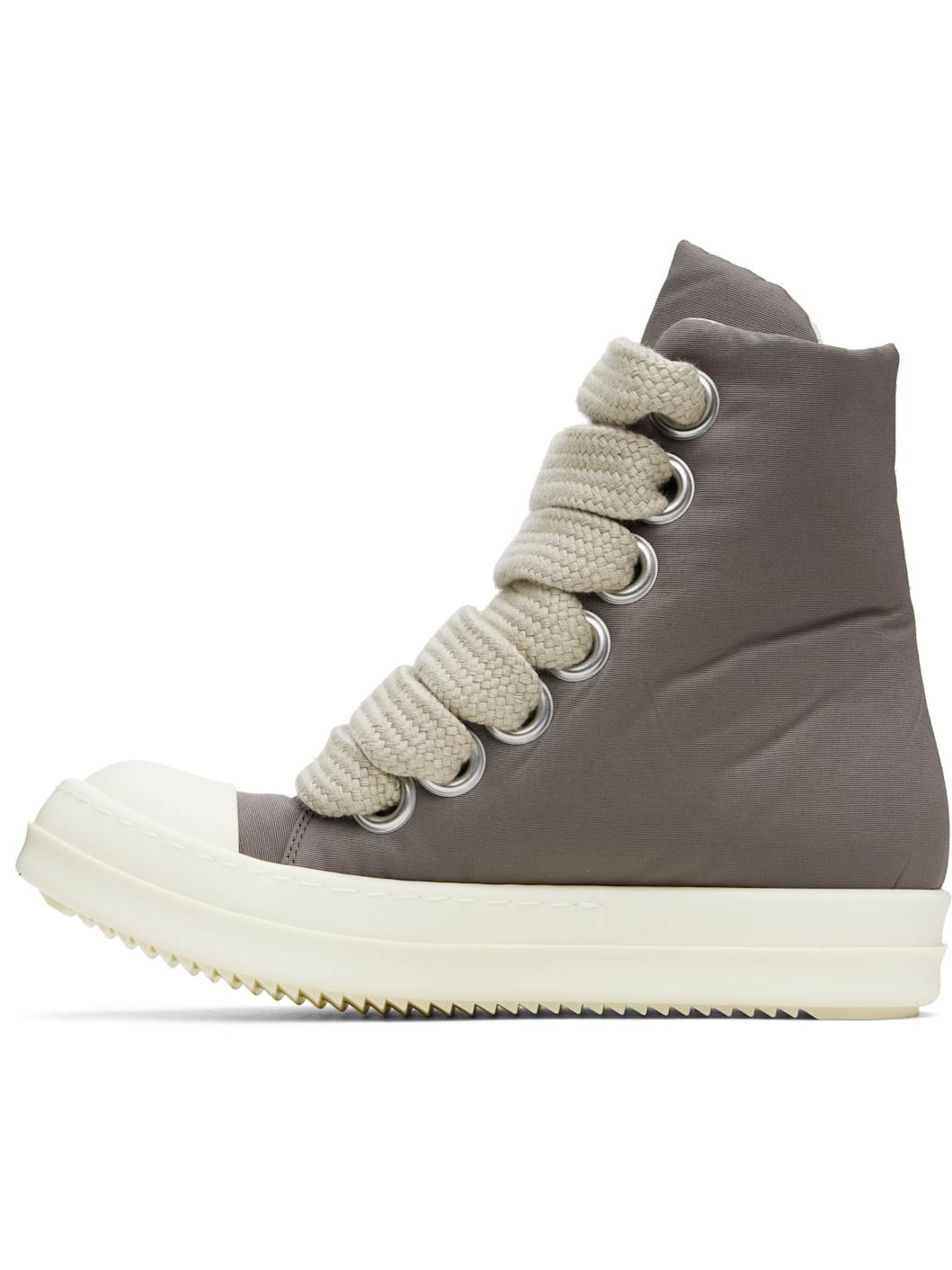 Gray Hollywood Jumbo Lace Puffer Sneaks Sneakers - 3