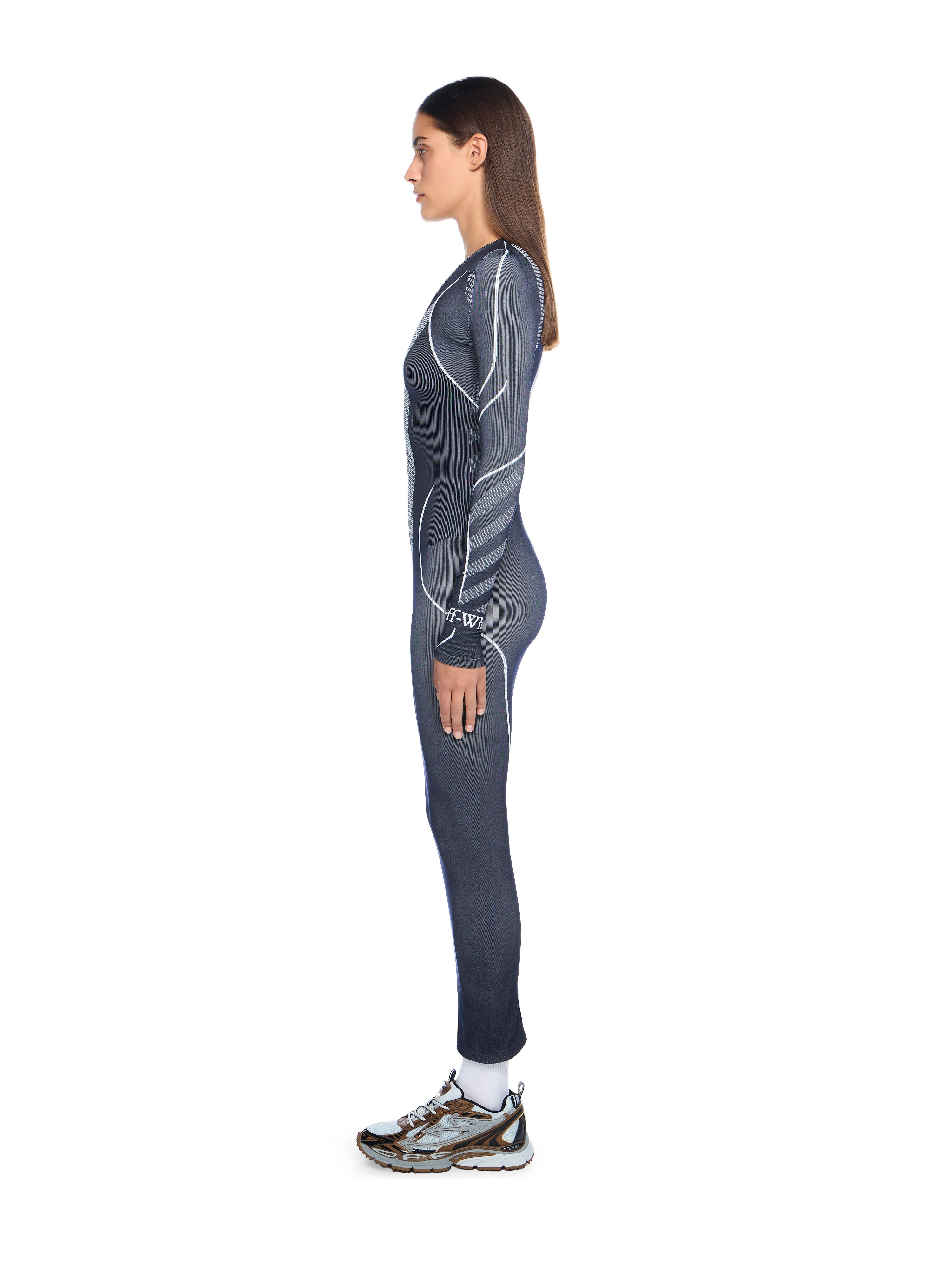 Diag Seamless Zip Dress - 3