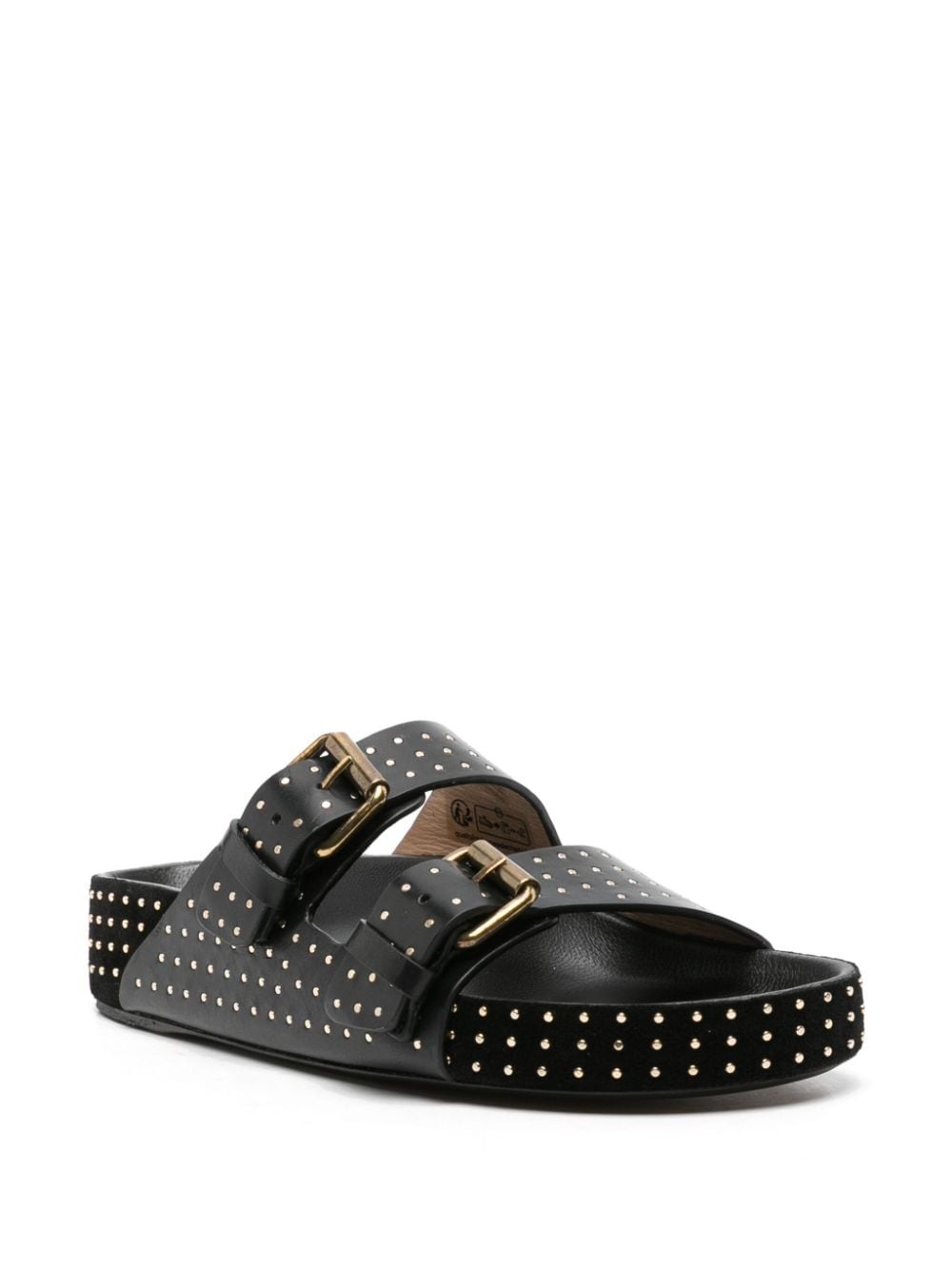 studded leather sandals - 2