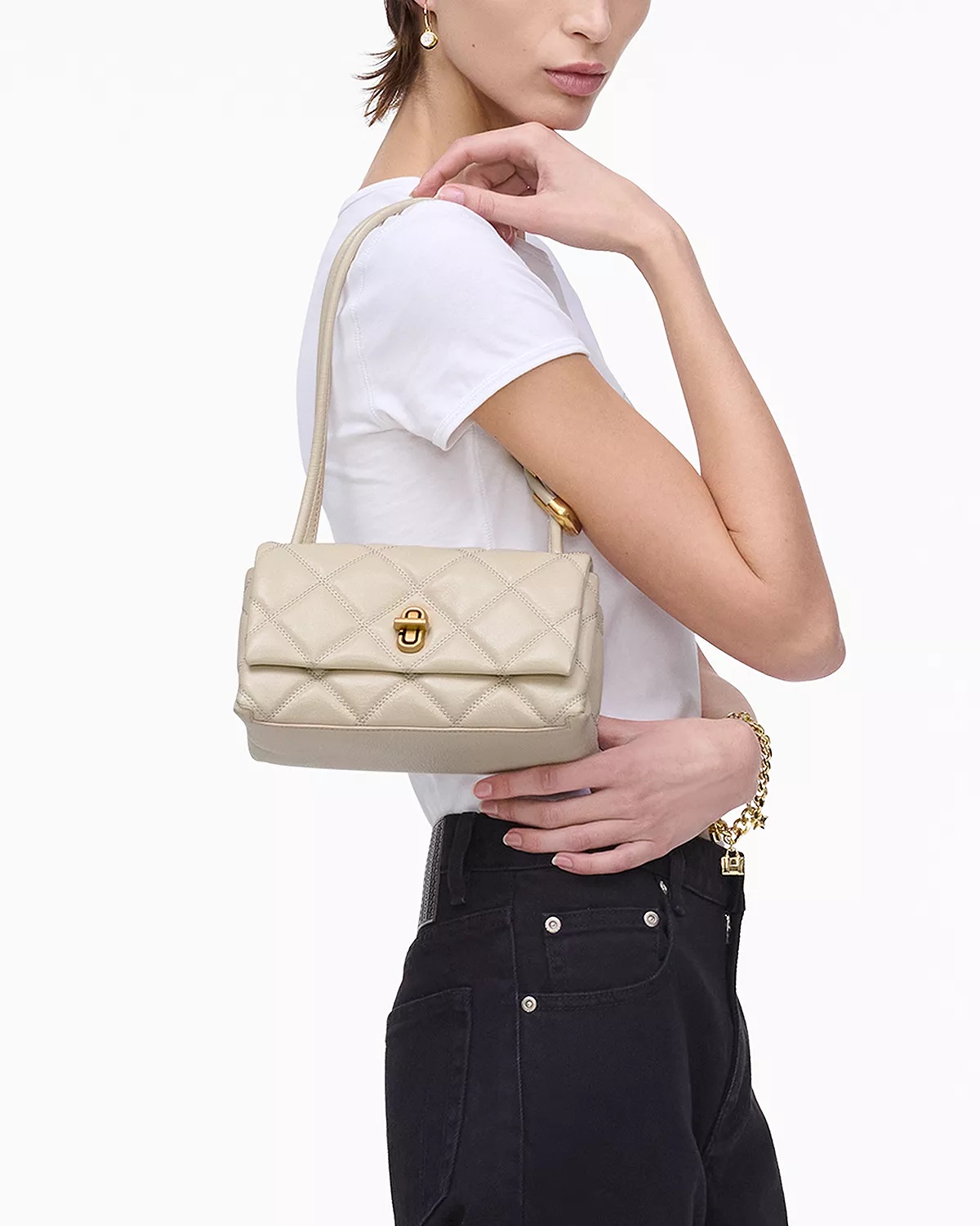 The Quilted Mini Dual Shoulder Bag - 2
