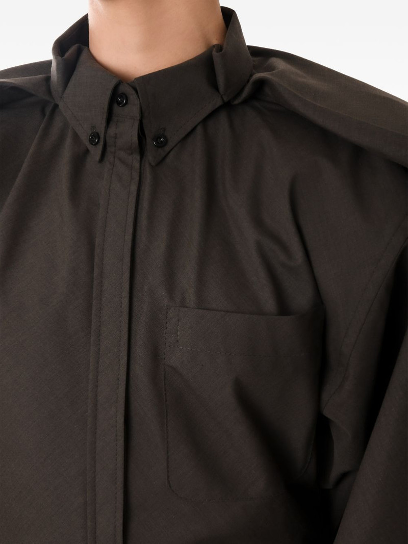 button balloon sleeve shirt 4