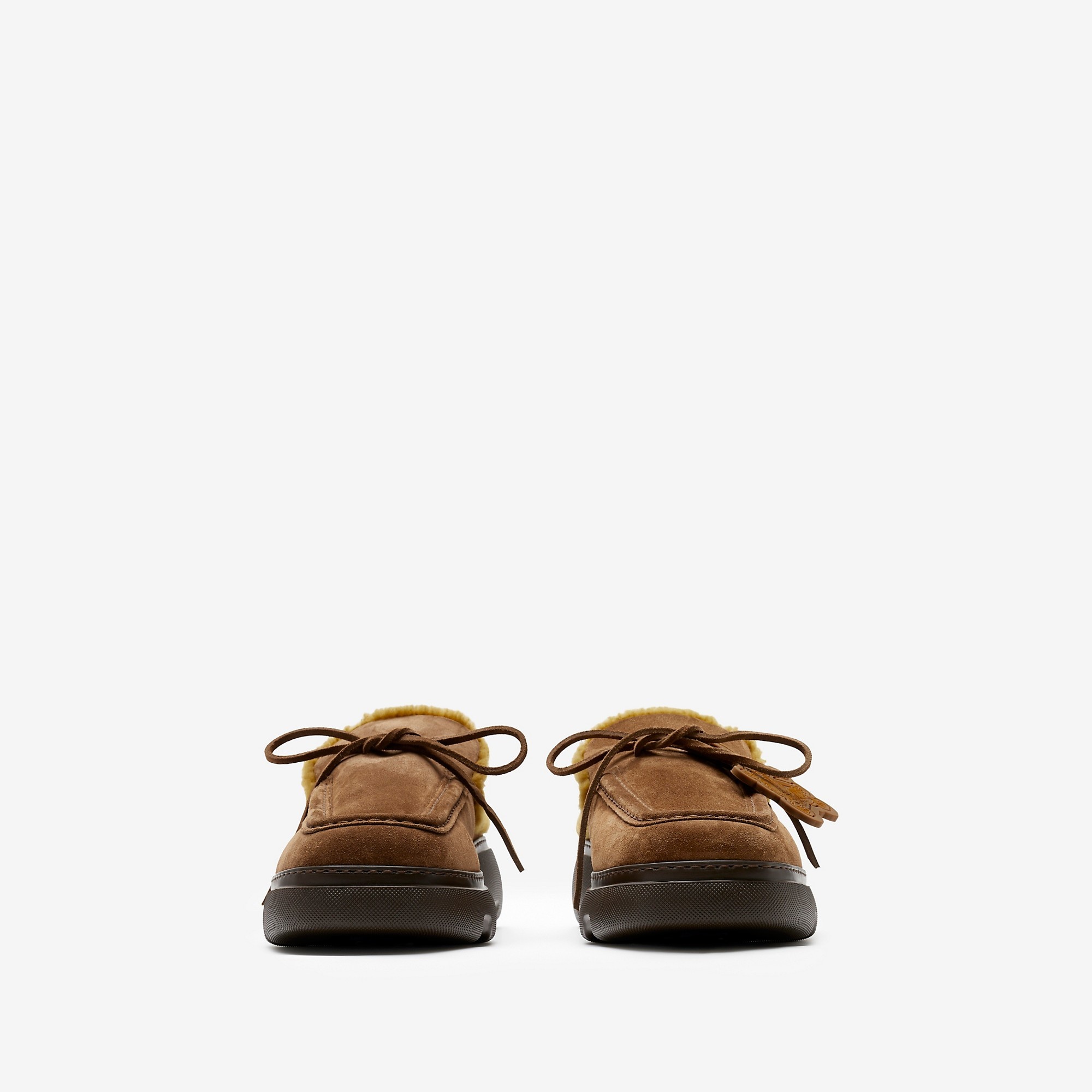 Suede and Shearling Stony Mules - 3
