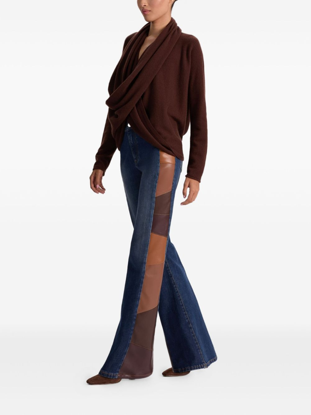 Jules draped cowl-neck sweater - 3