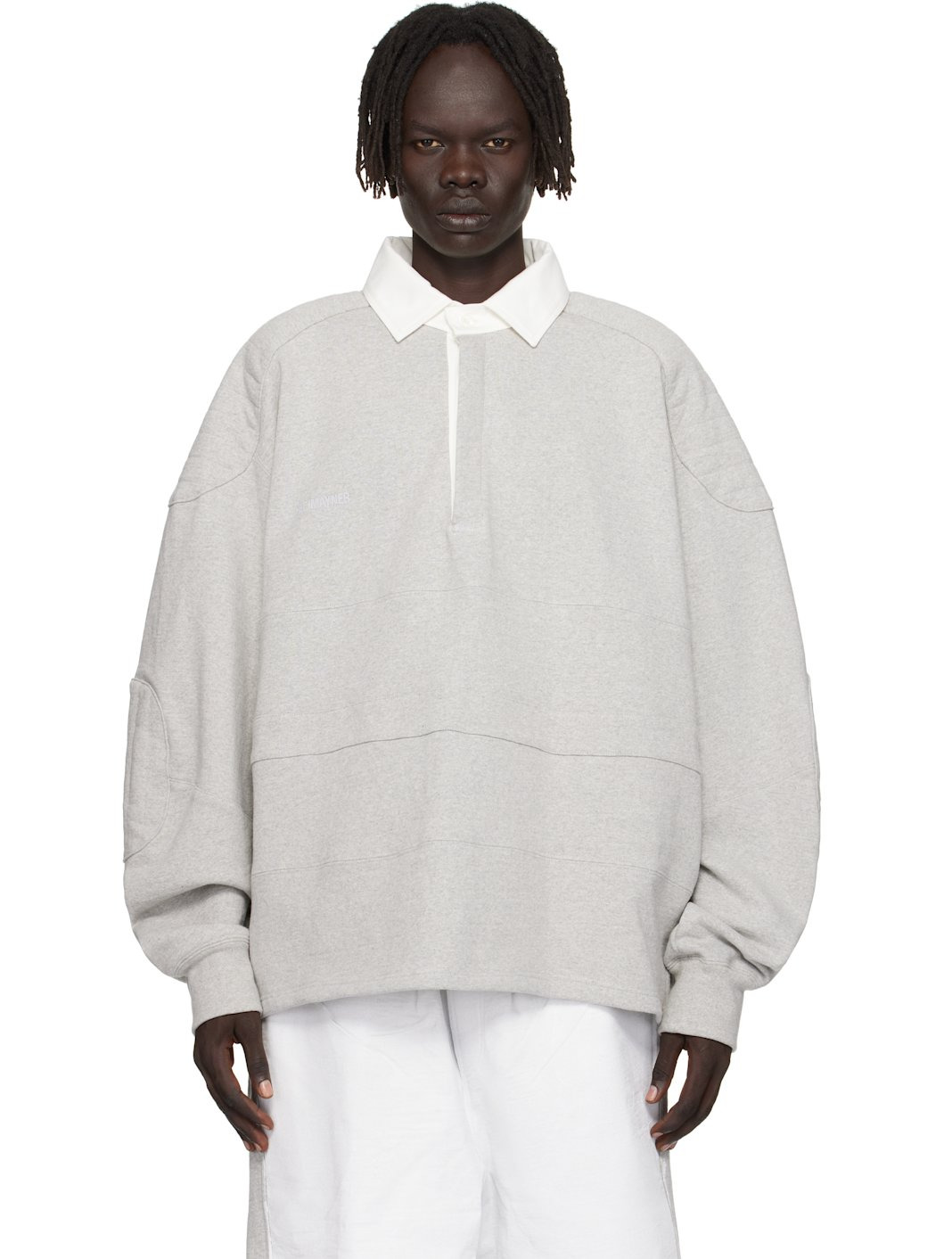 Gray Paneled Polo - 1