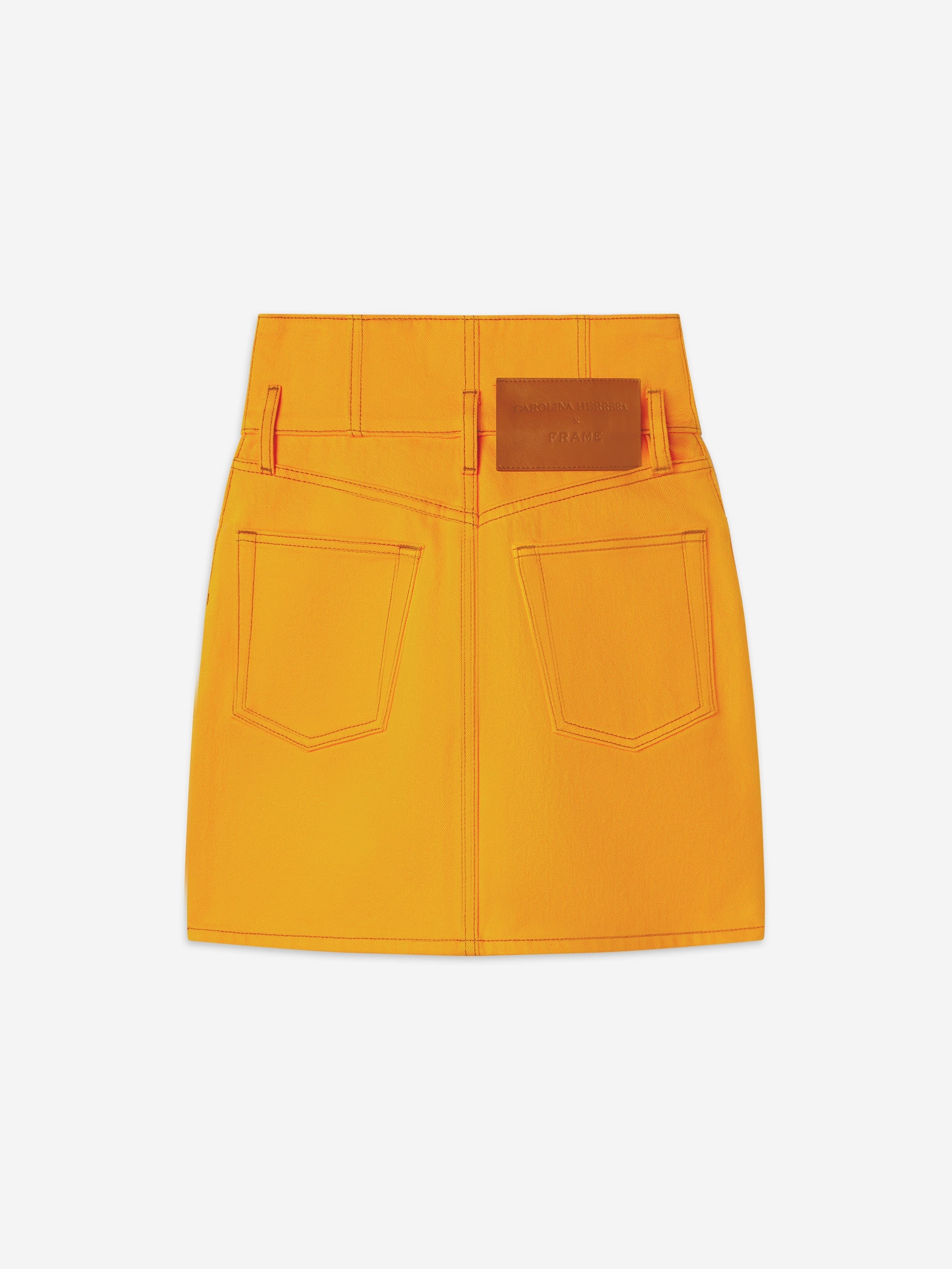 The Corset Mini Skirt in Marigold - 5