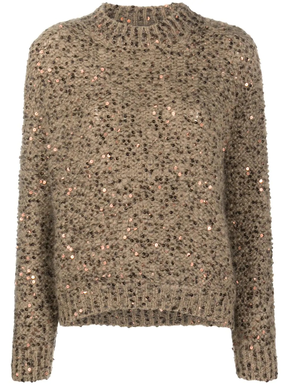 sequin embroidered jumper - 1