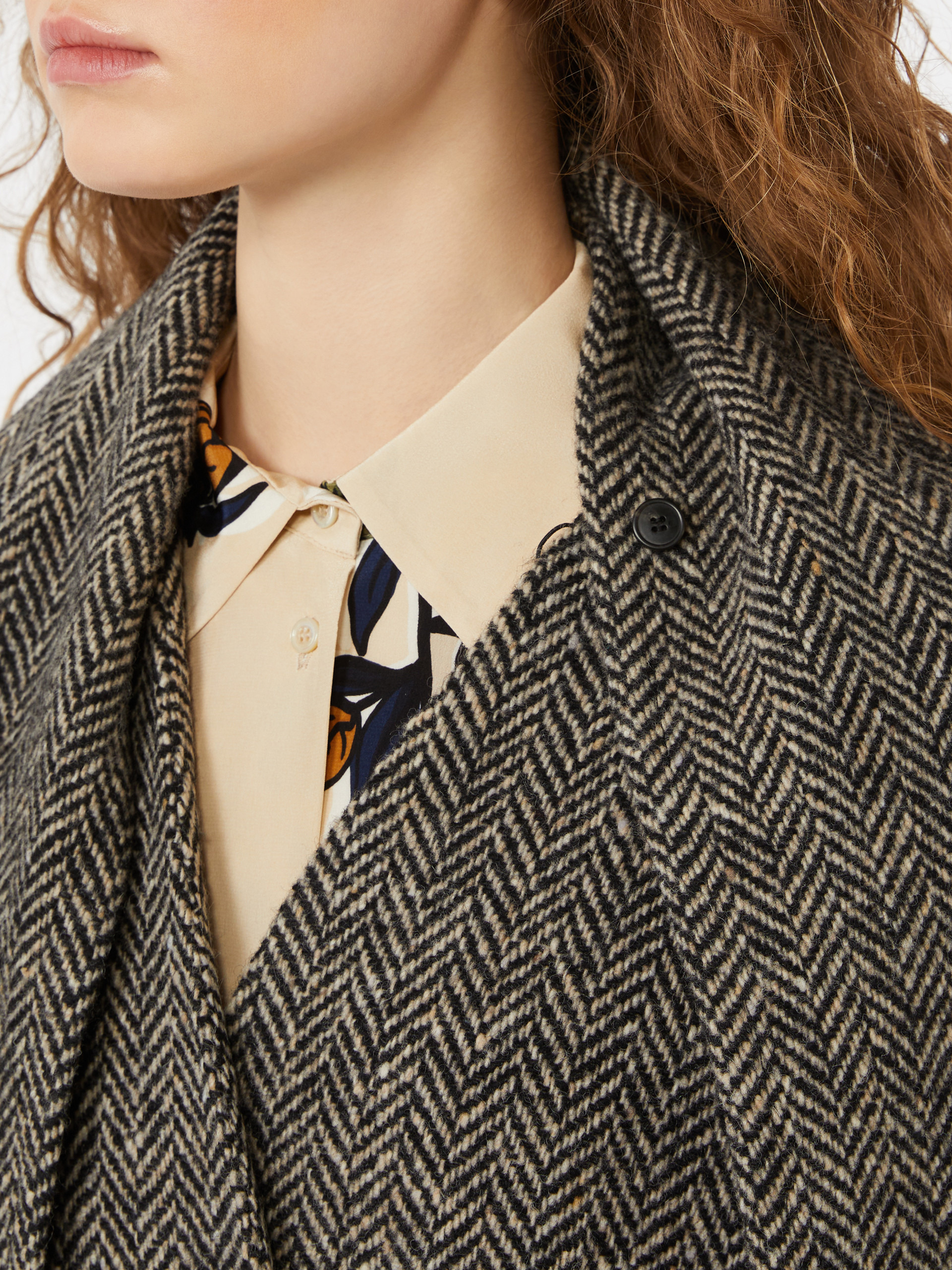 ZENICA Wool tweed wrap coat - 2