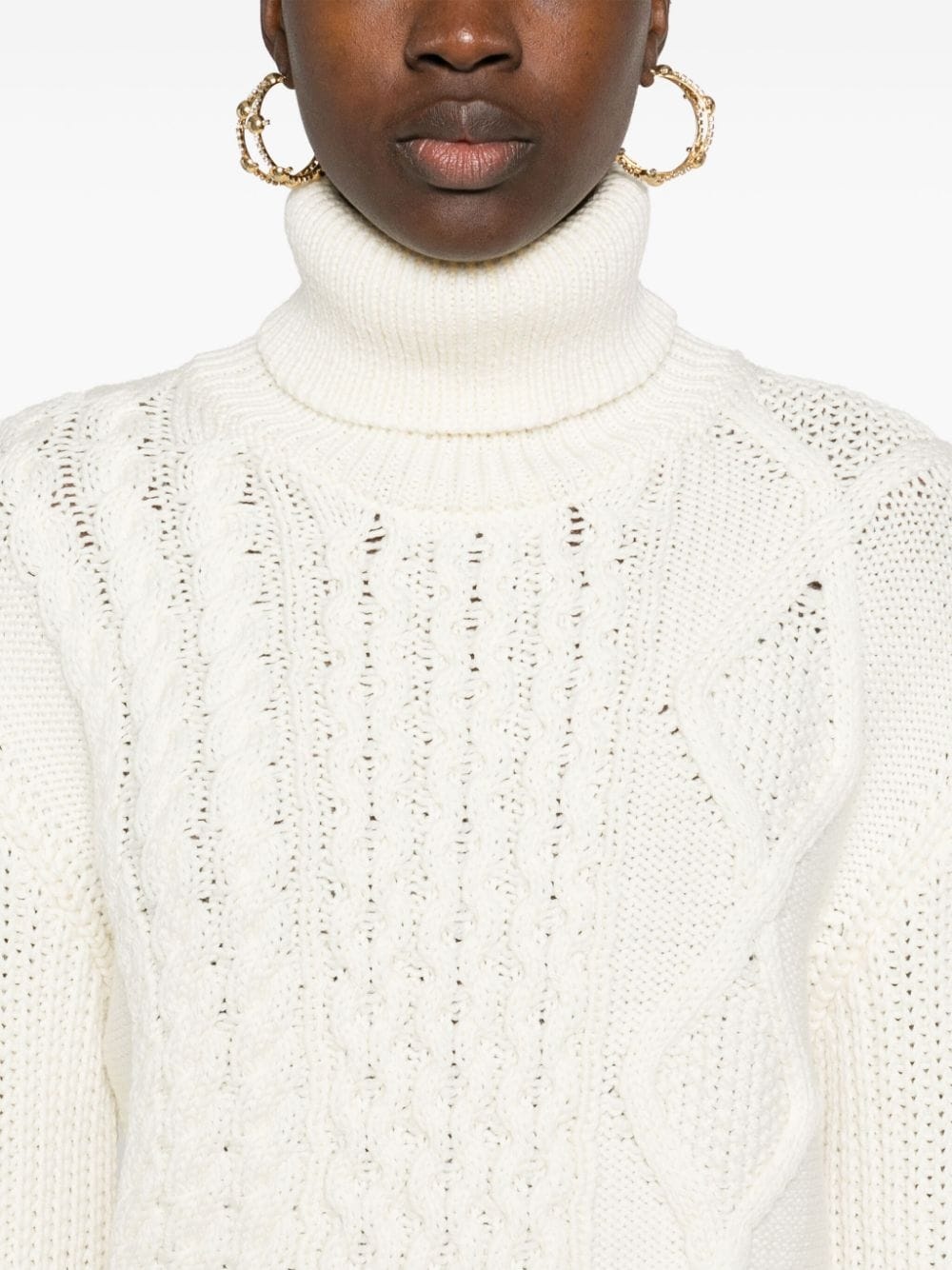 wool turtleneck sweater - 5