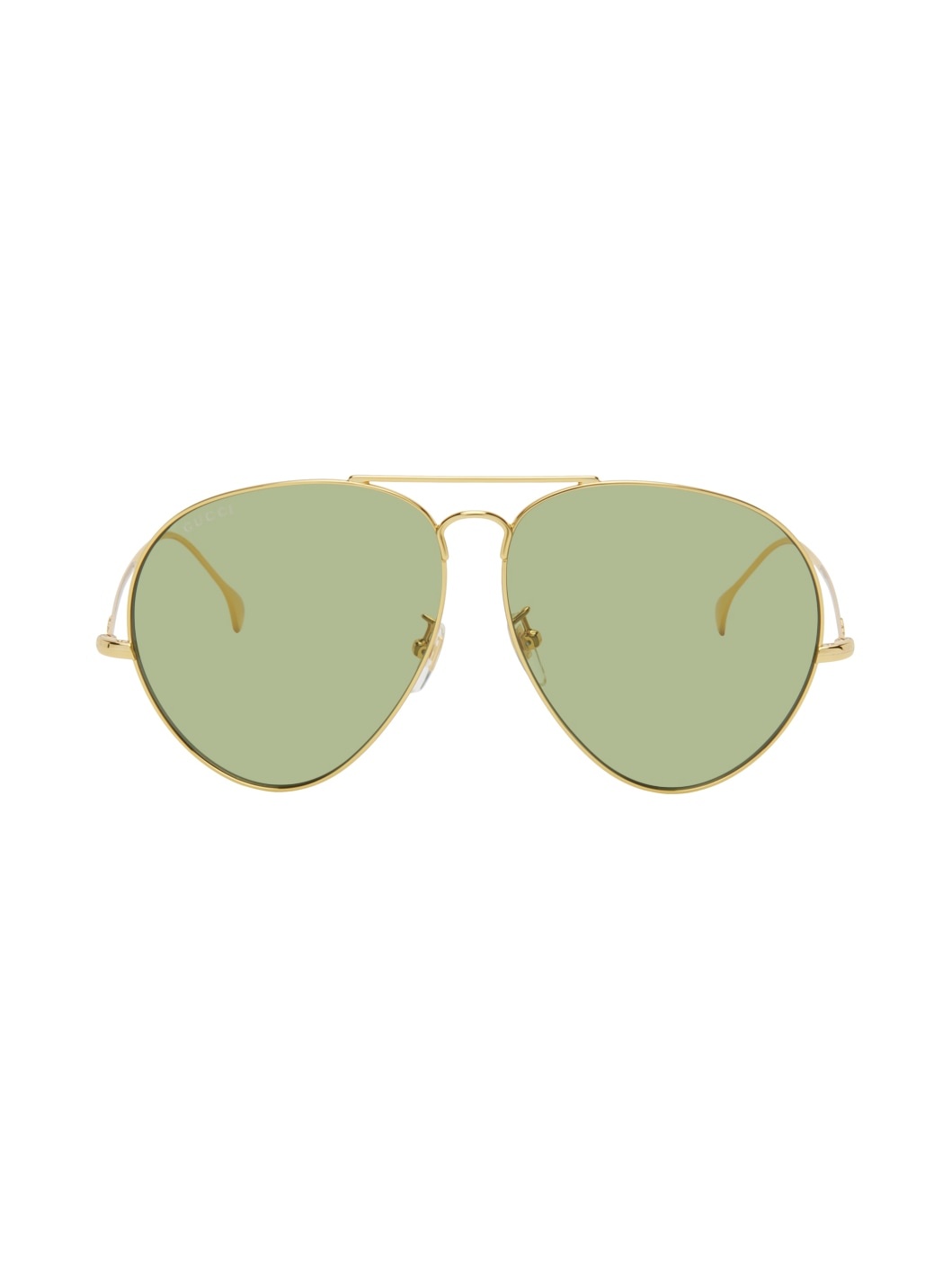 Gold Aviator Sunglasses - 1