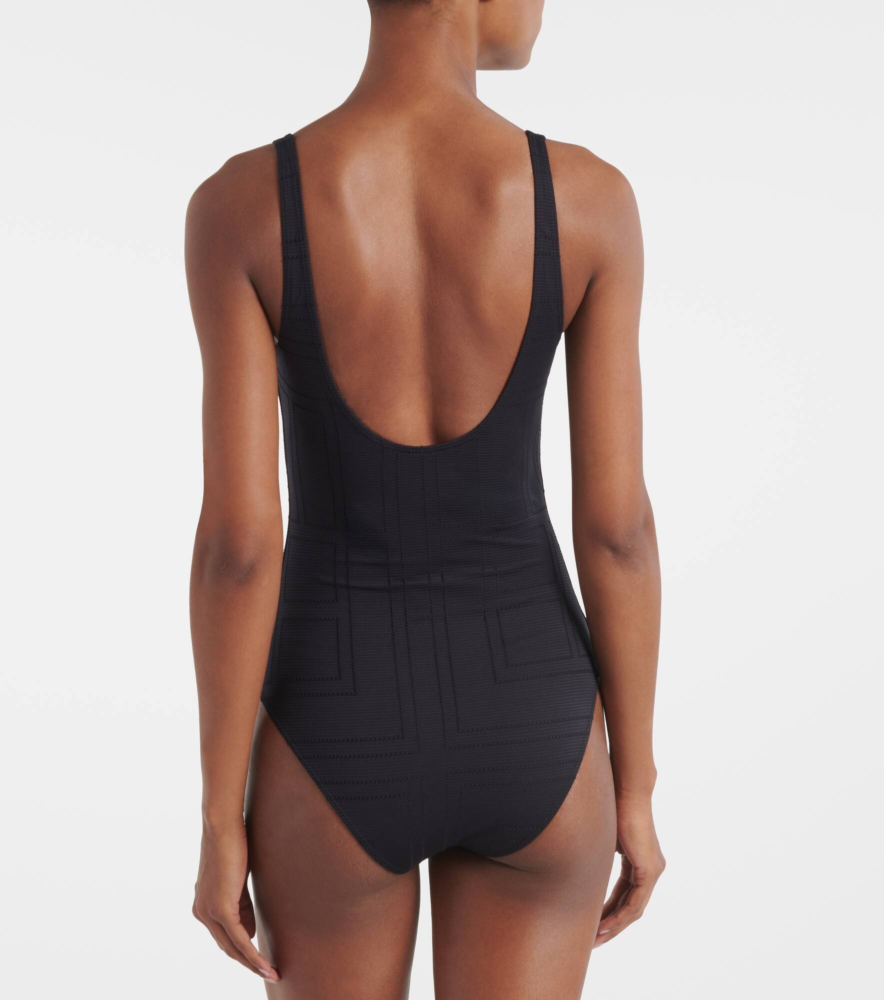 Monogram jersey swimsuit - 3