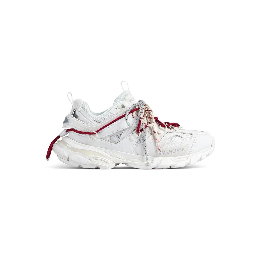 Women's Track Trail Laces Sneaker in White/red/grey/black - 1