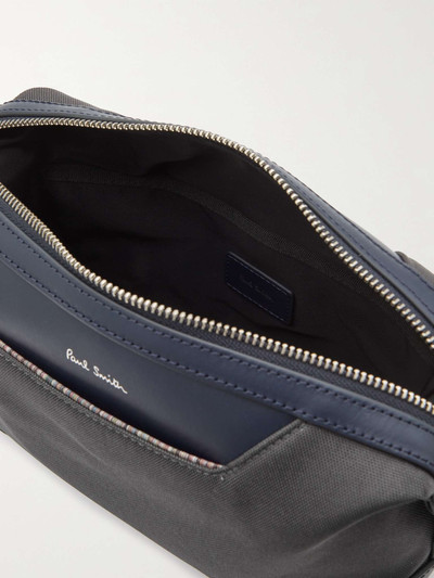 Paul Smith Leather-Trimmed Recycled Canvas Wash Bag outlook