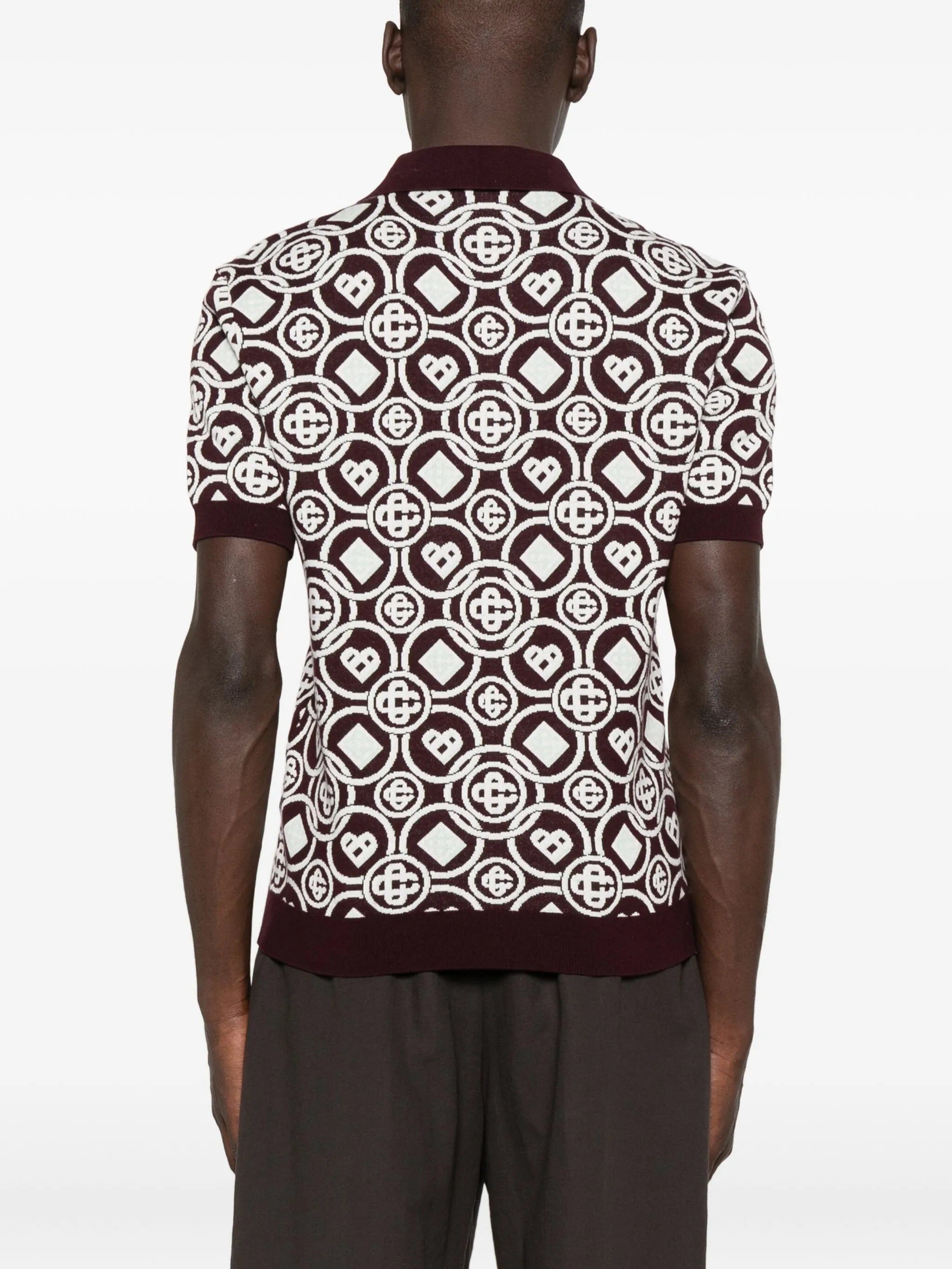 Casablanca Monogram Polo Shirt - 4