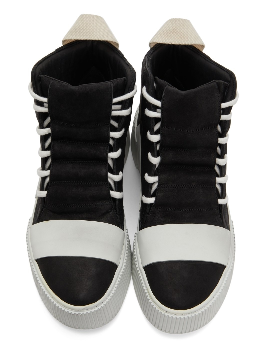 Black & Off-White Suede Bamba 1.1 High Top Sneakers - 5