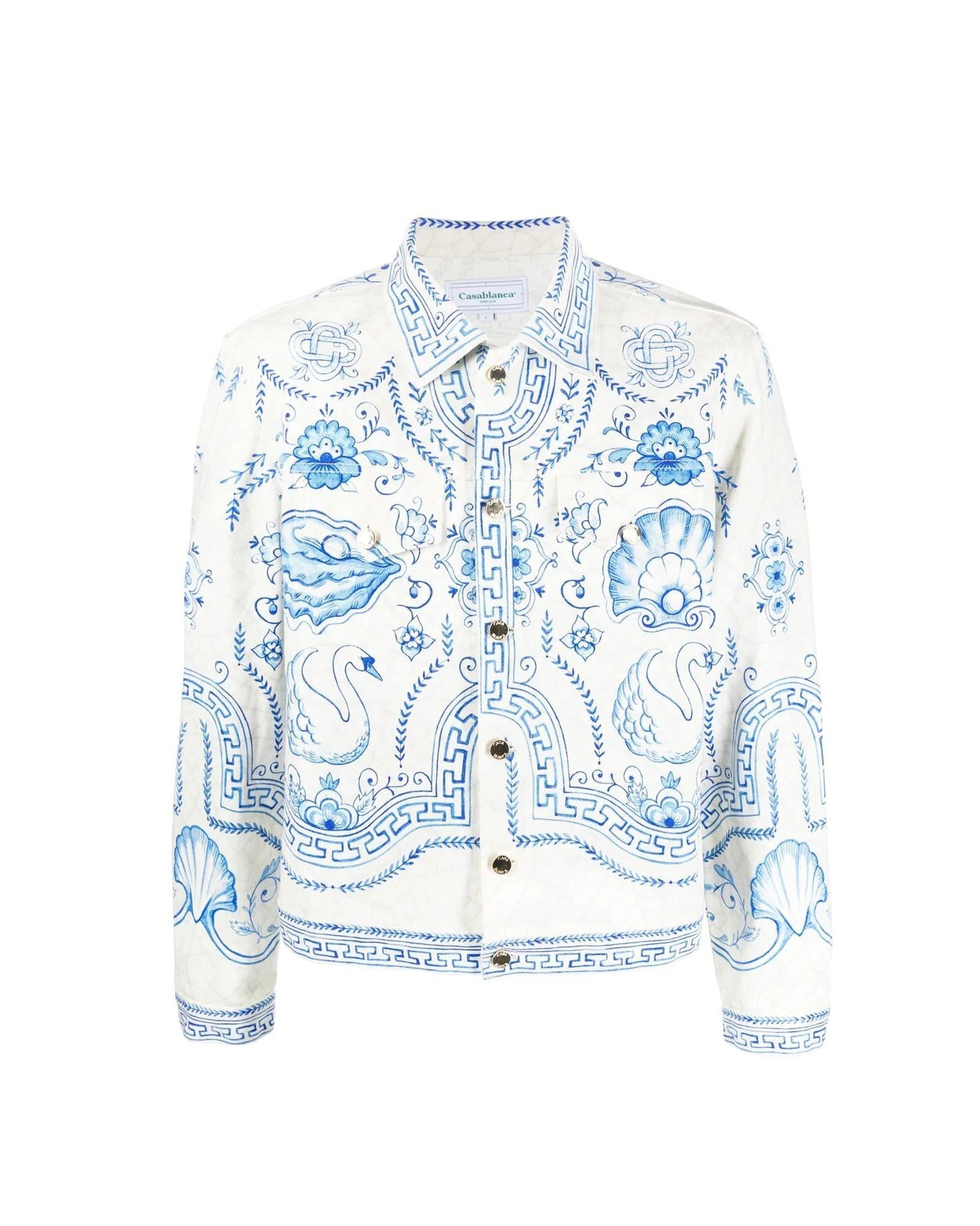 Plat A Dessert Blanc Classic Denim Jacket - 1