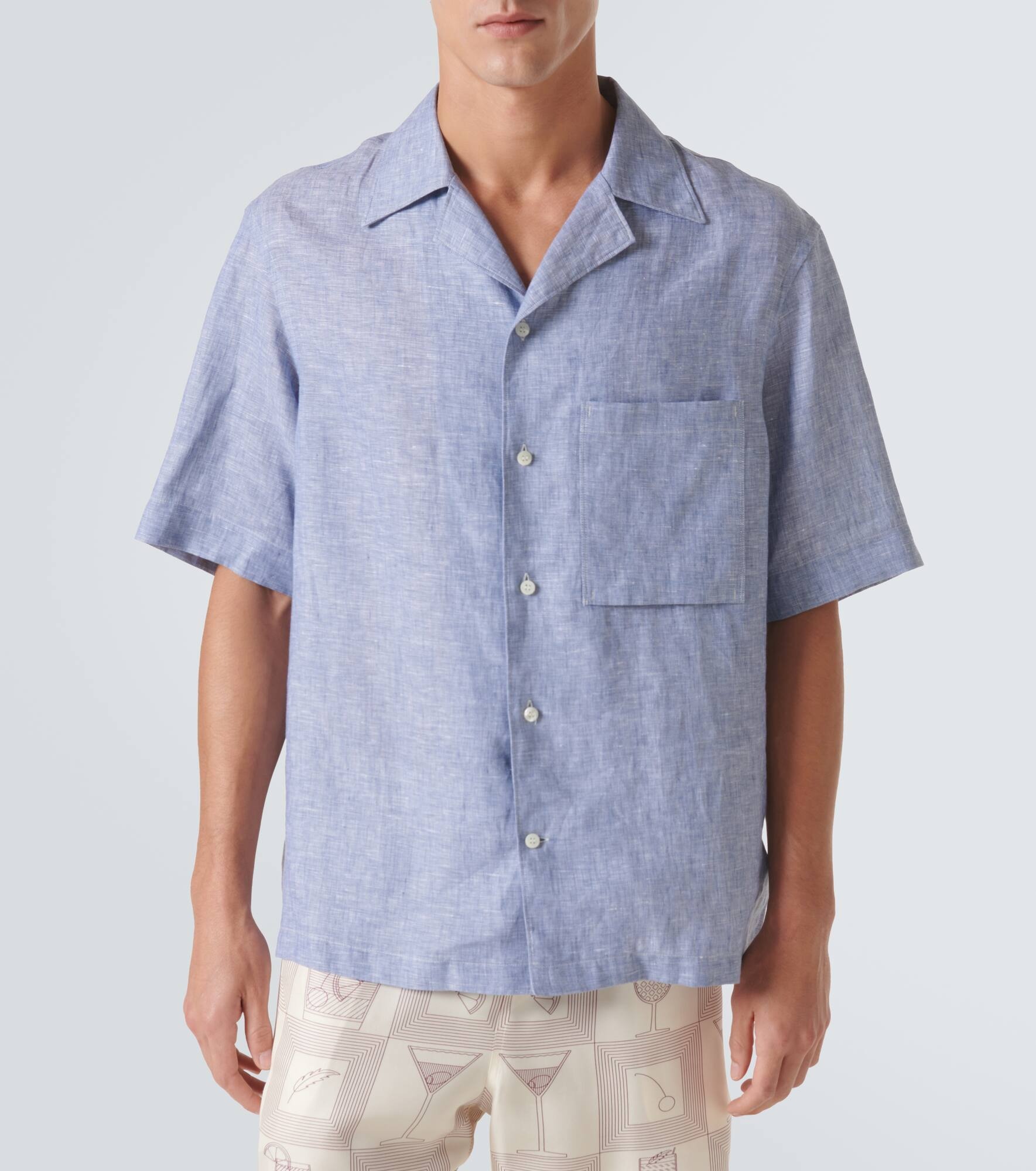 Federico linen bowling shirt - 3