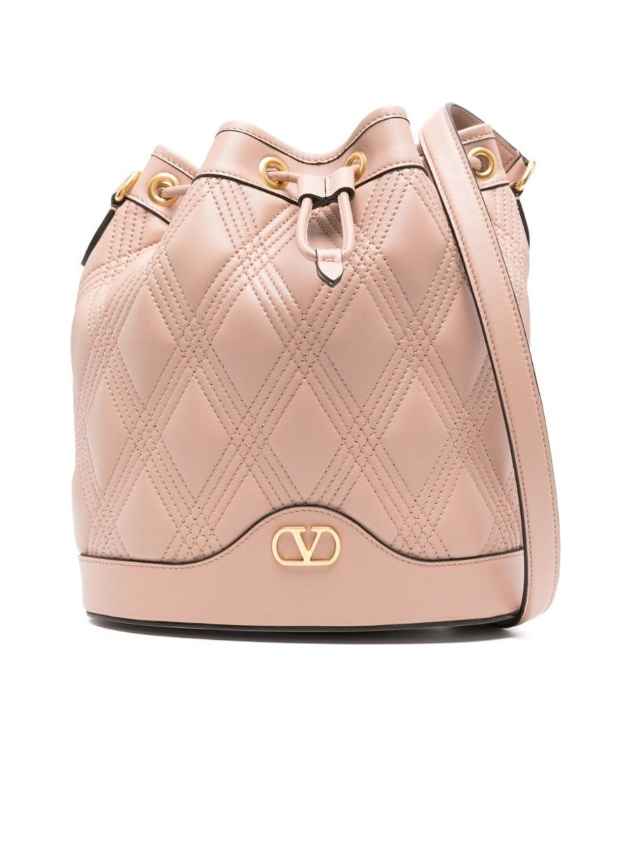 Quiltie Leather Bucket Bag - 1