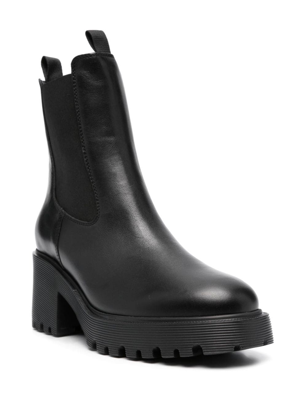 slip-on leather ankle boots - 2