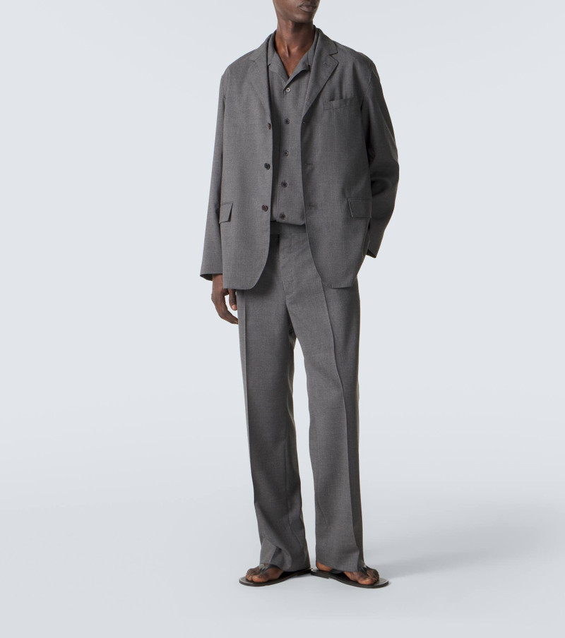 AURALEE Cashmere poplin wide-leg pants outlook