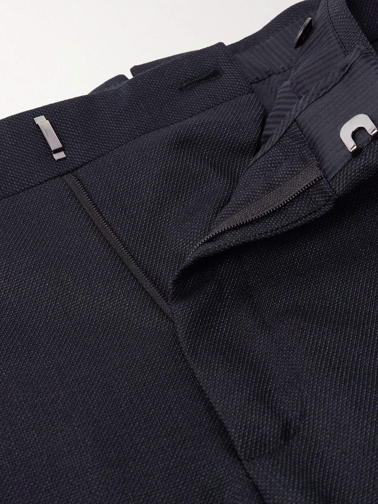 Dyllan Slim-Fit Super 130s Wool Suit Trousers Navy - 6