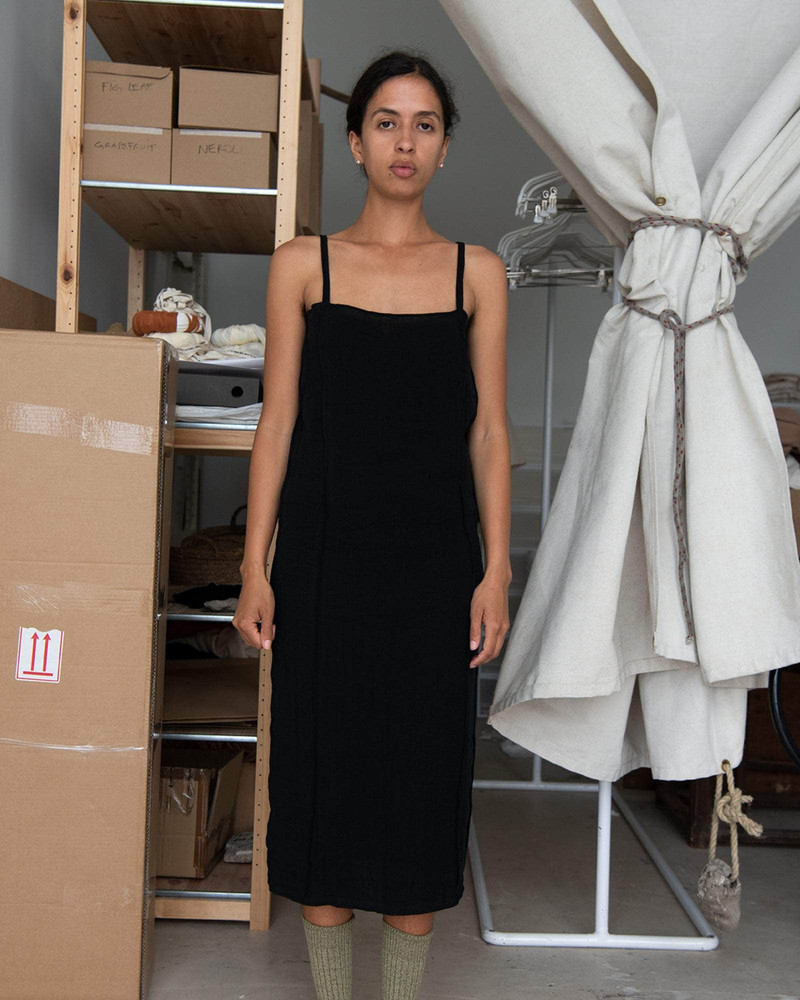 Shok Slip Dress - Crinkle Linen 1