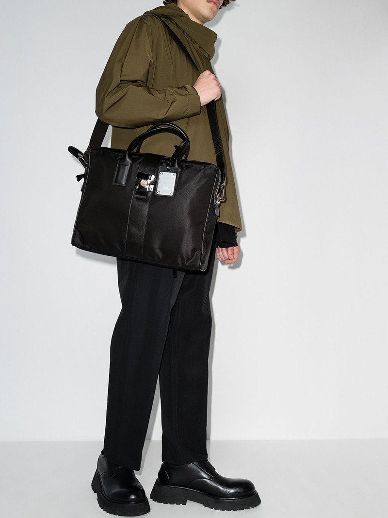 FPM Milano leather-trim briefcase outlook