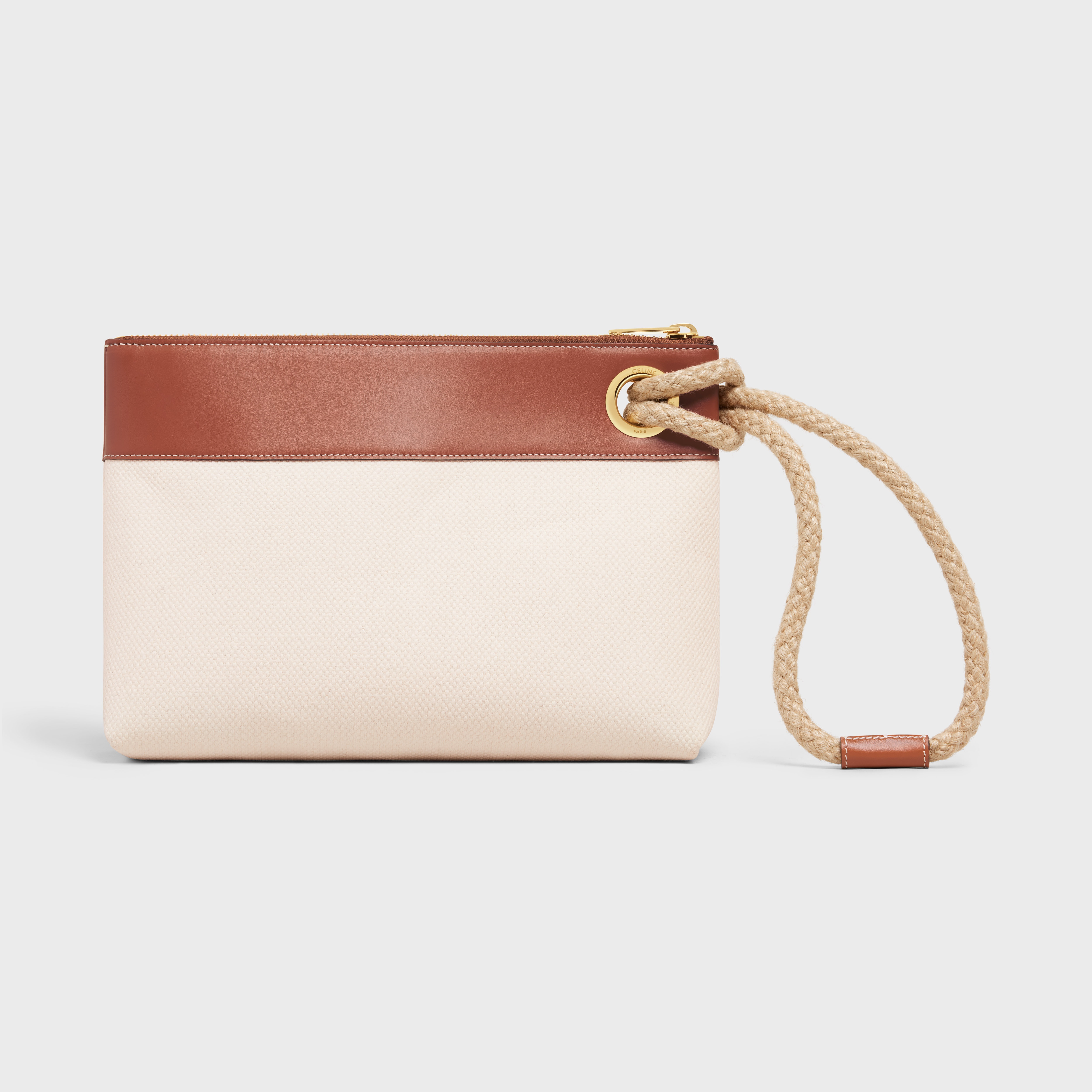 Pouch Marin in Textile with Celine Print and Calfskin - 3