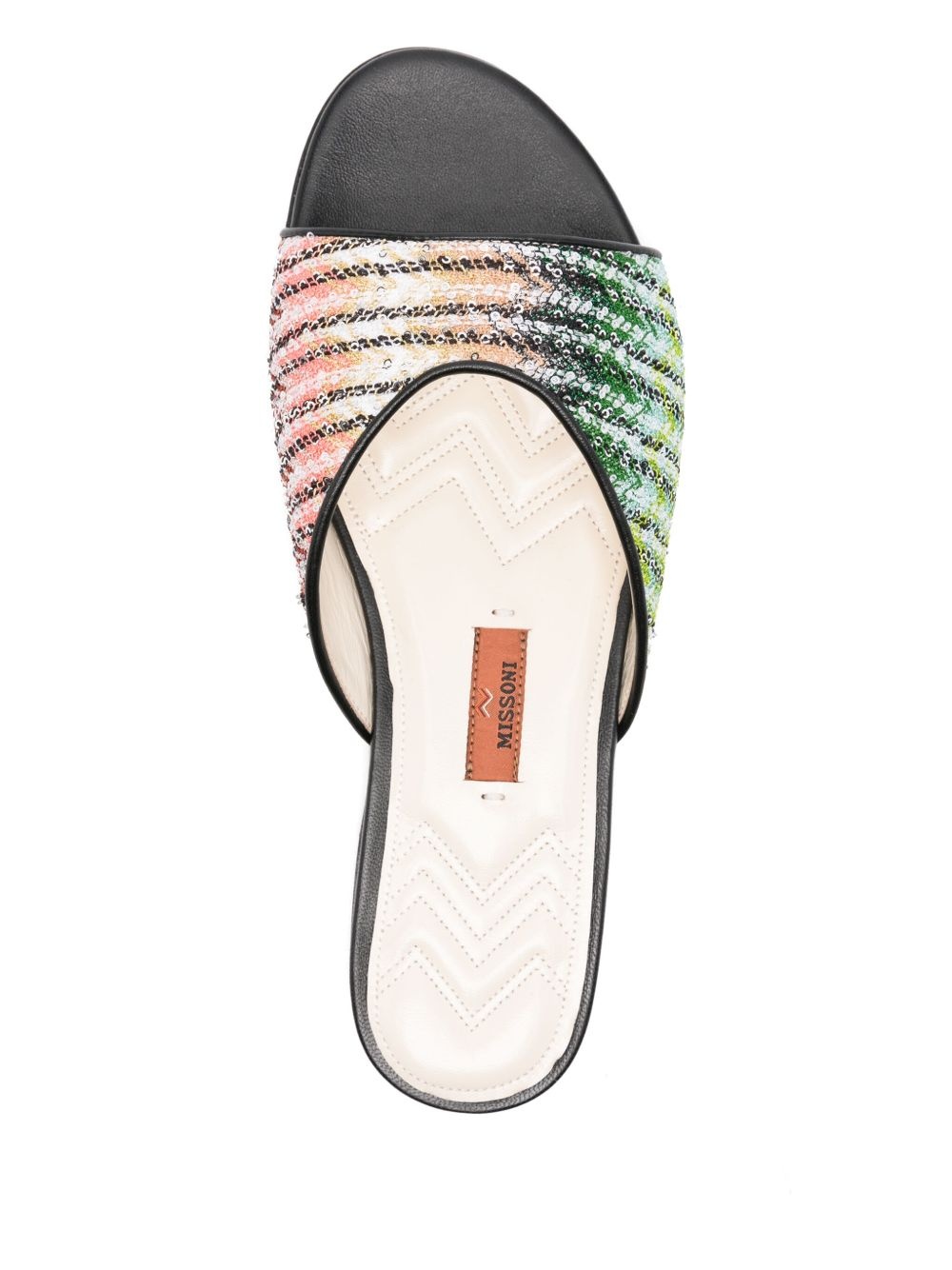 gradient flat sandals - 4