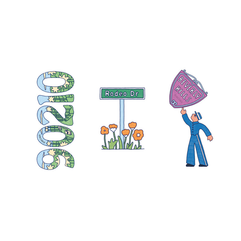 RIMOWA Customization - Stickers Set Beverly Hills outlook