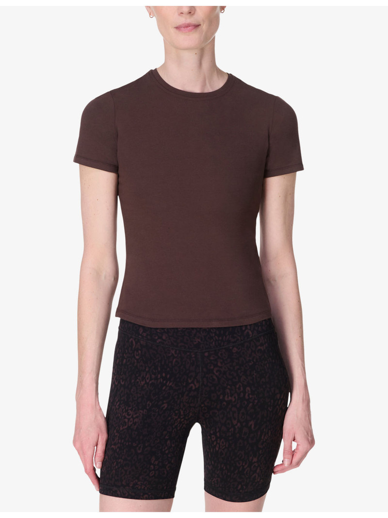 Essential Sculpt Short-Sleeve Cotton-Jersey Top 3