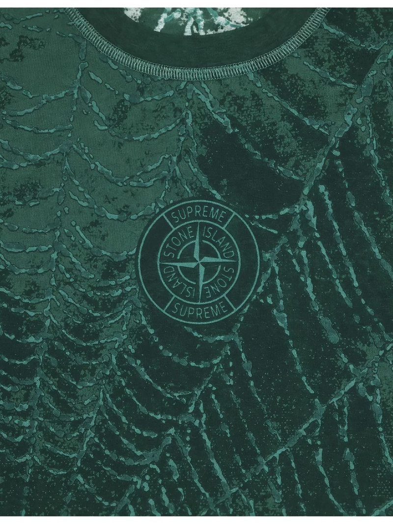Supreme x Stone Island spiderweb T-shirt outlook