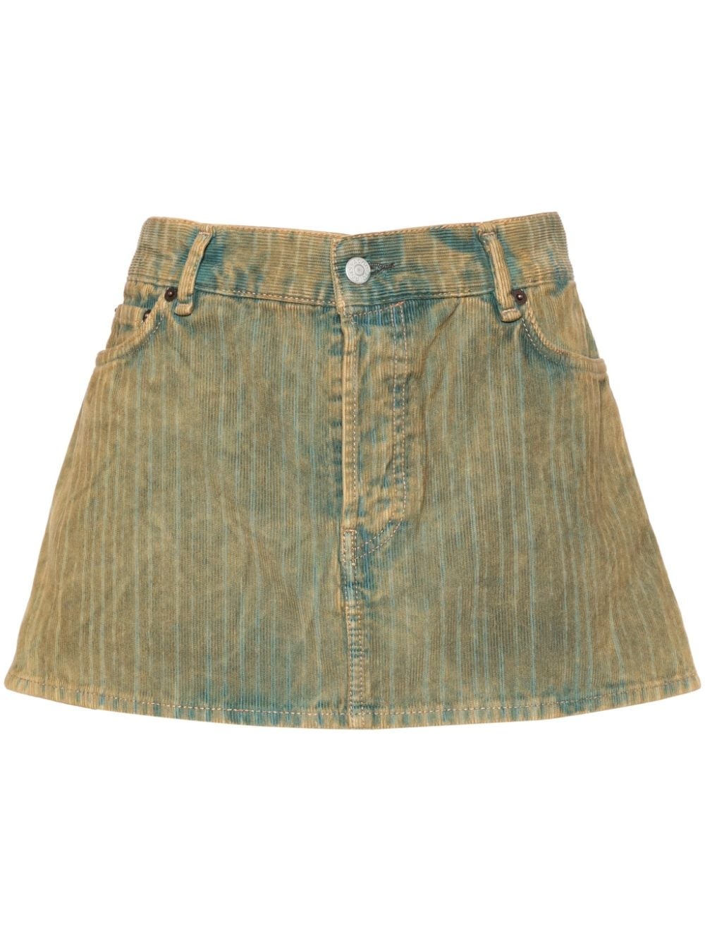 corduroy mini skirt - 1