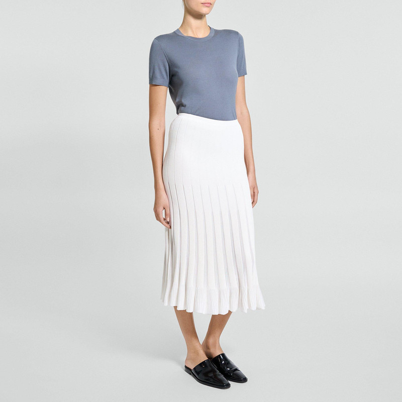 Paneled Skirt in Stretch Knit 3