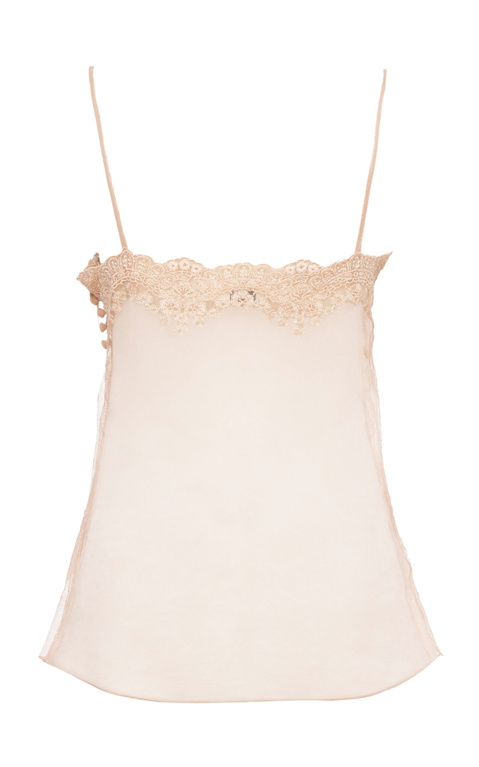 Embroidered Lace Tank Top pink - 5