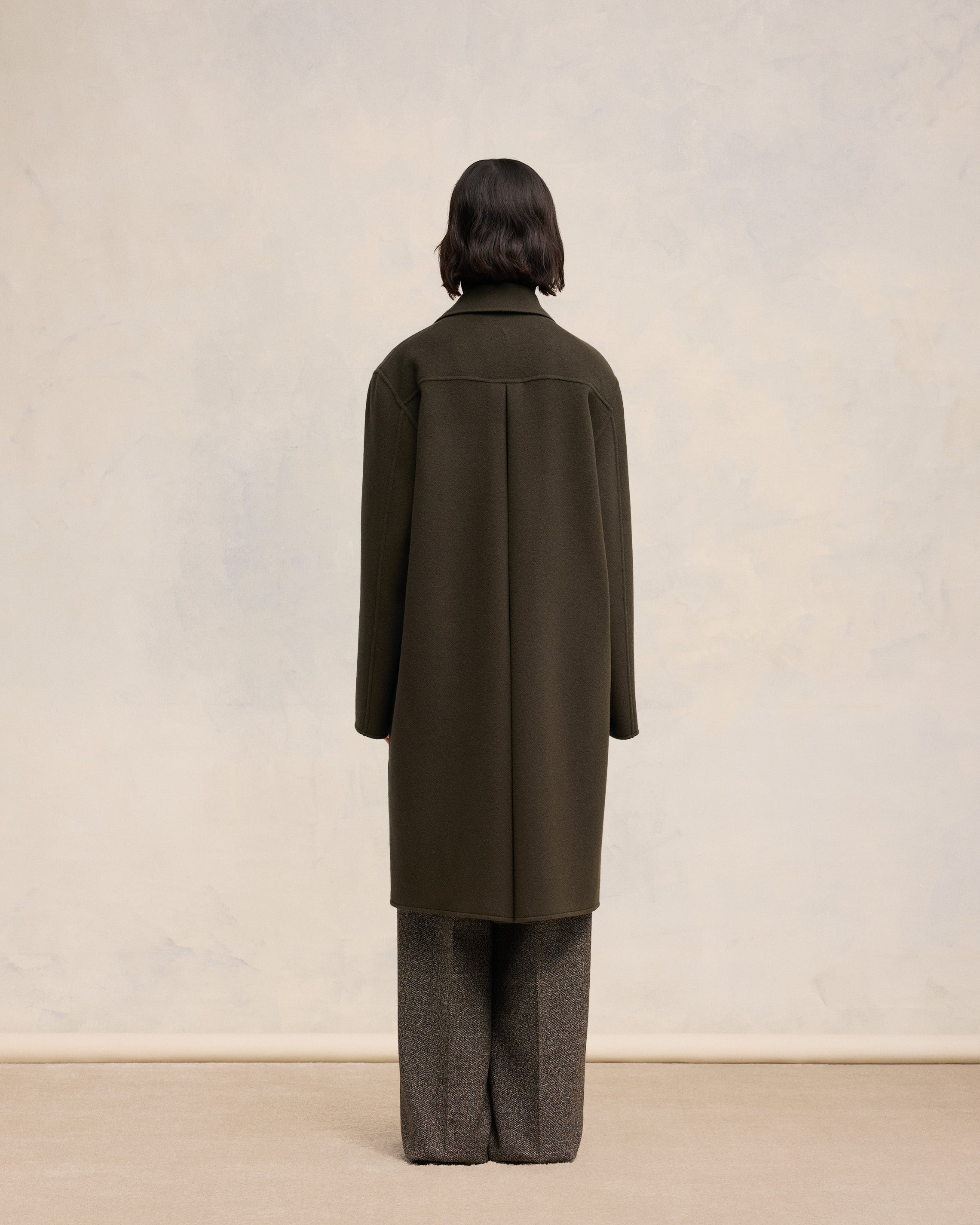 AMI Paris BELTED CAR COAT | REVERSIBLE