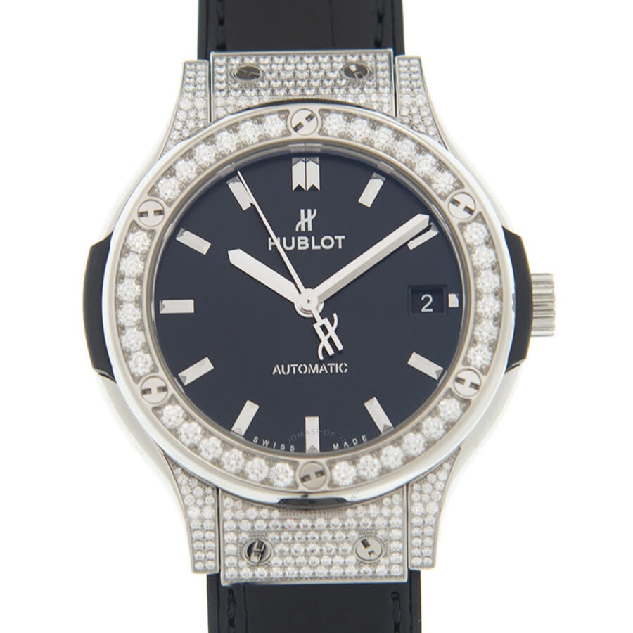 Hublot Classic Fusion Automatic Diamond Black Dial Men's Watch 565.NX.1470.LR.1604 - 2