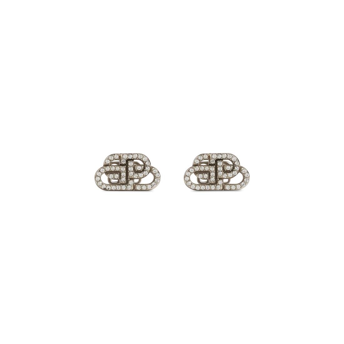 Women's Bb Xs Stud Earrings in Crystal/silver - 1