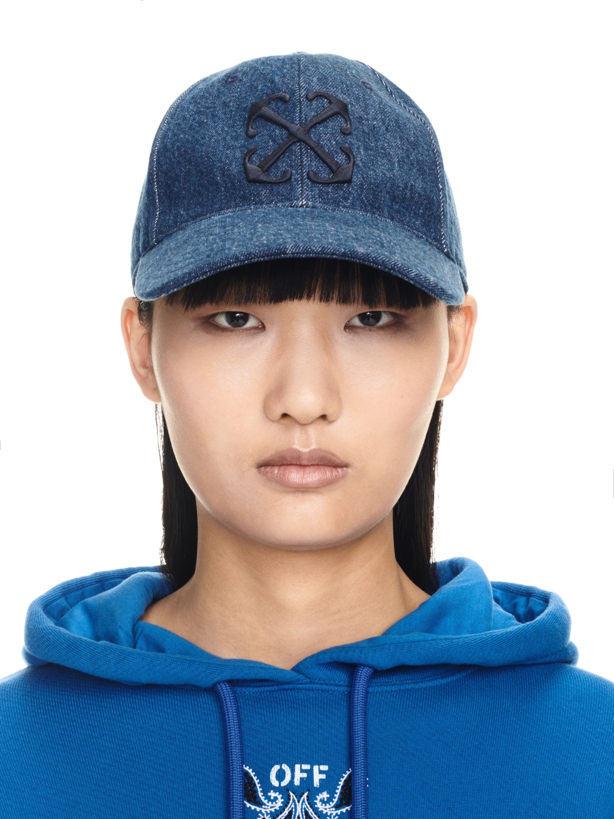 Denim Arrow Baseball Cap - 4