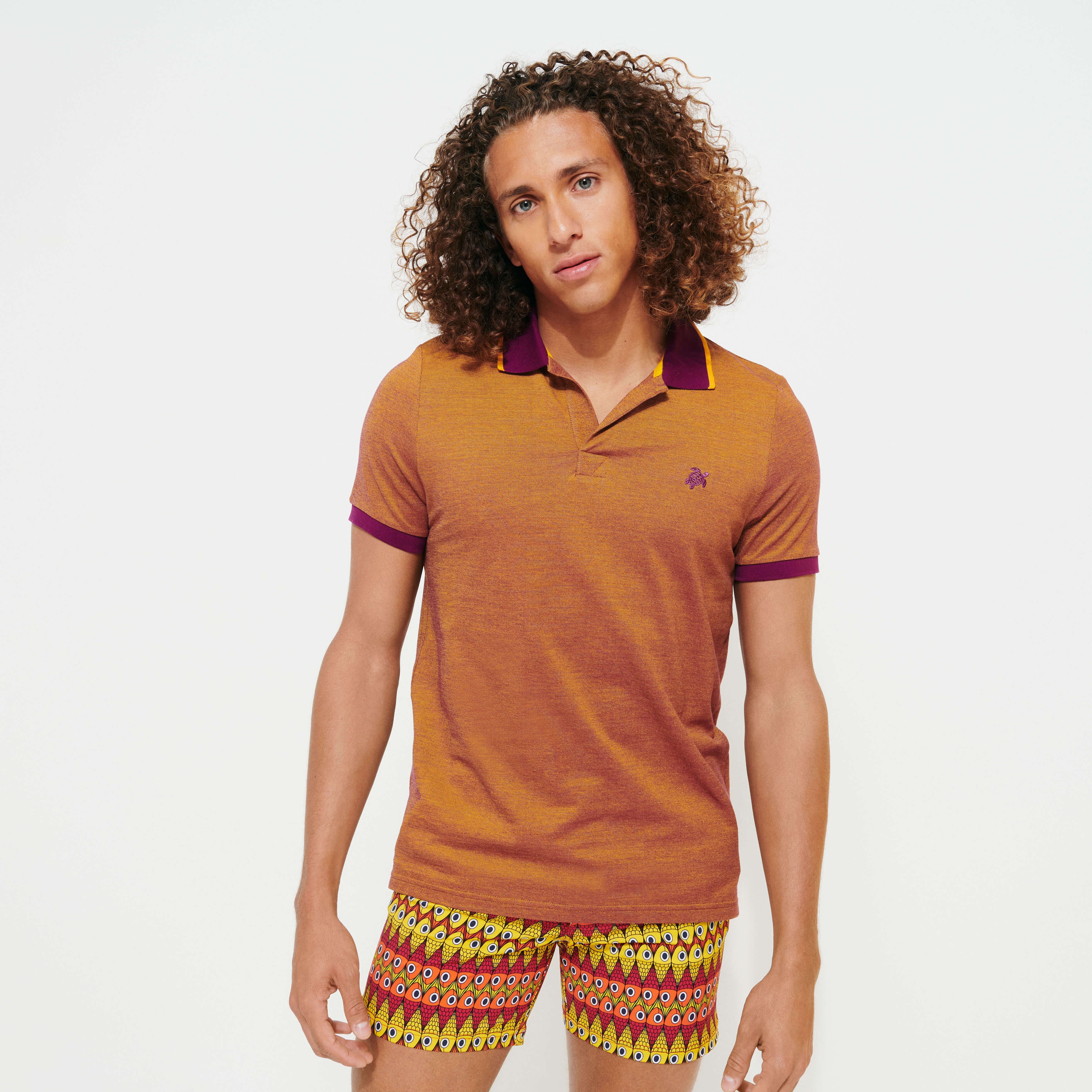 Men Changing Cotton Pique Polo Shirt Solid - 3