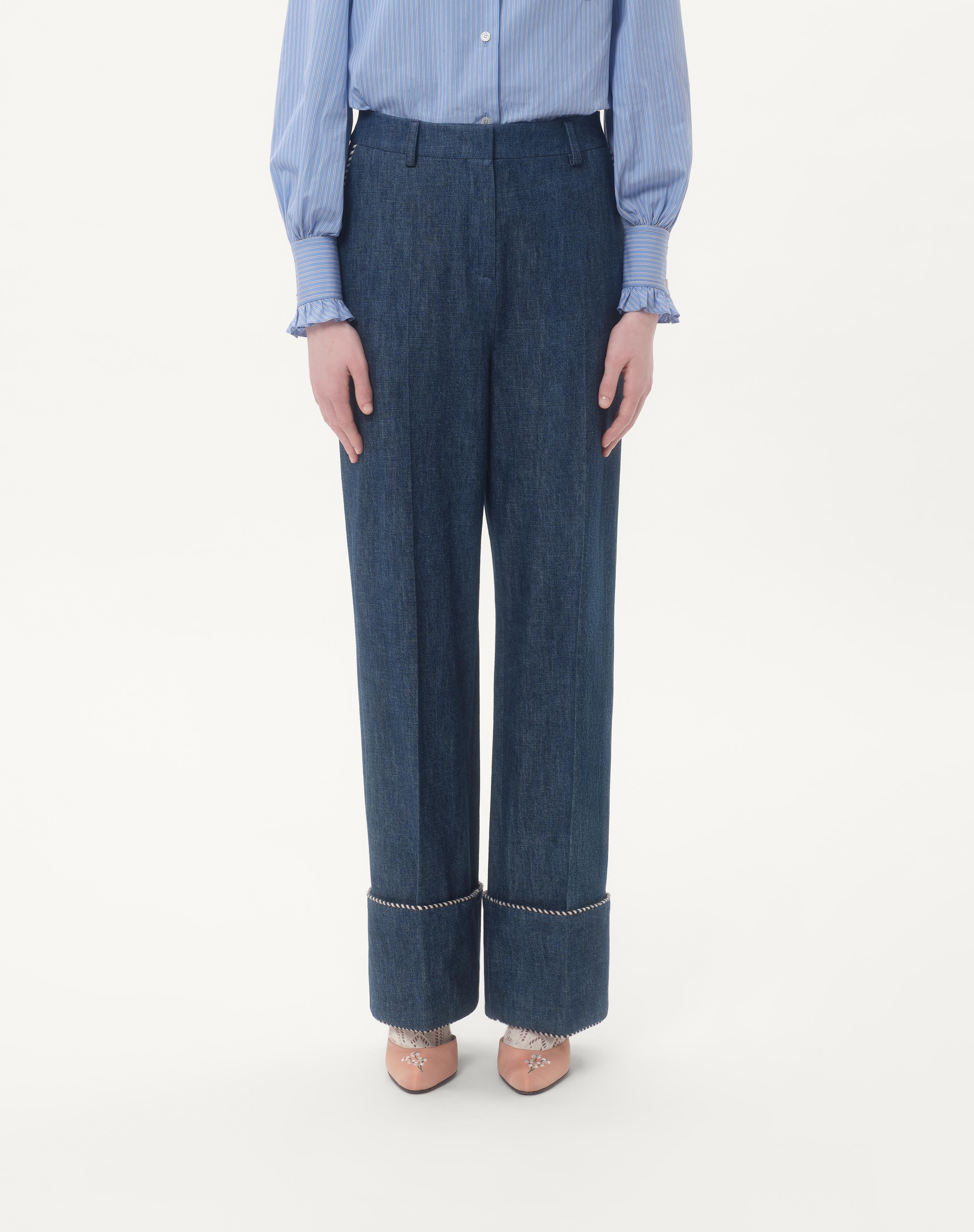DENIM CHAMBRAY PANTS - 3