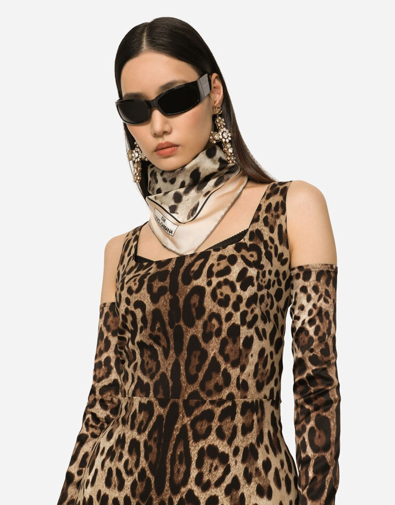 Dolce & Gabbana Leopard-print twill scarf (70 x 70) outlook