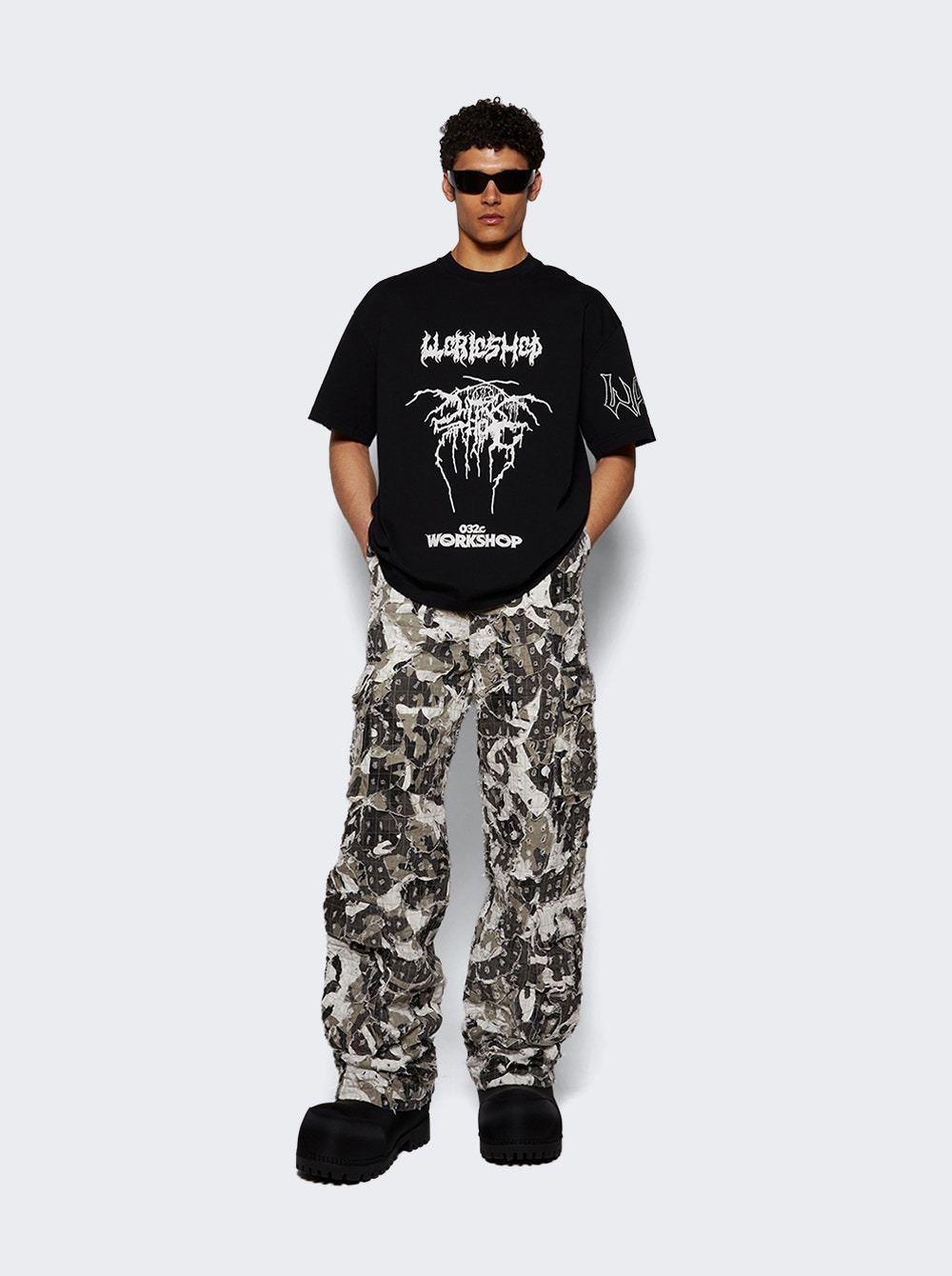 Micro Distressed Cargo Pant Vintage Grey - 5